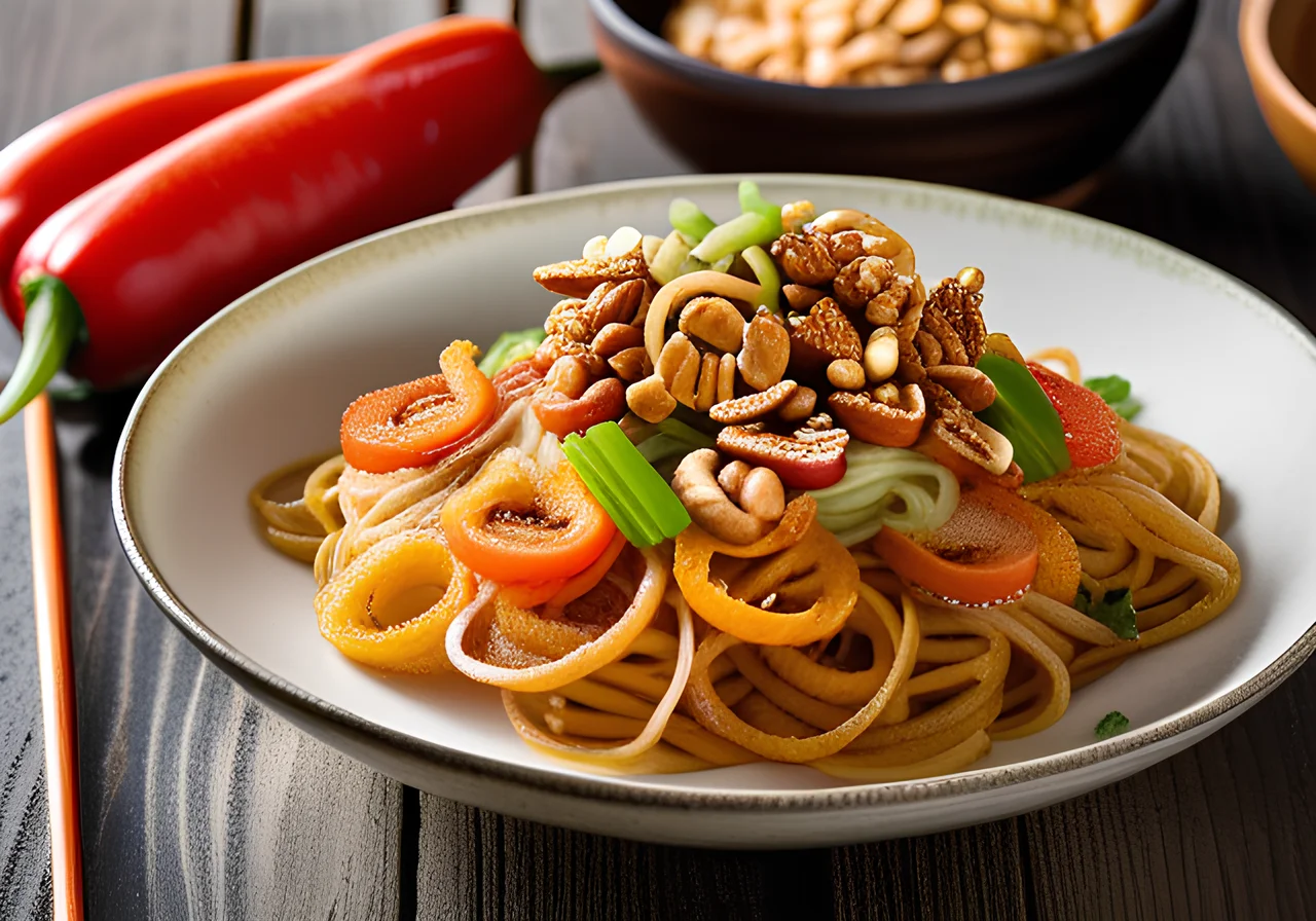 Vegan Asian Noodle Stir‑Fry