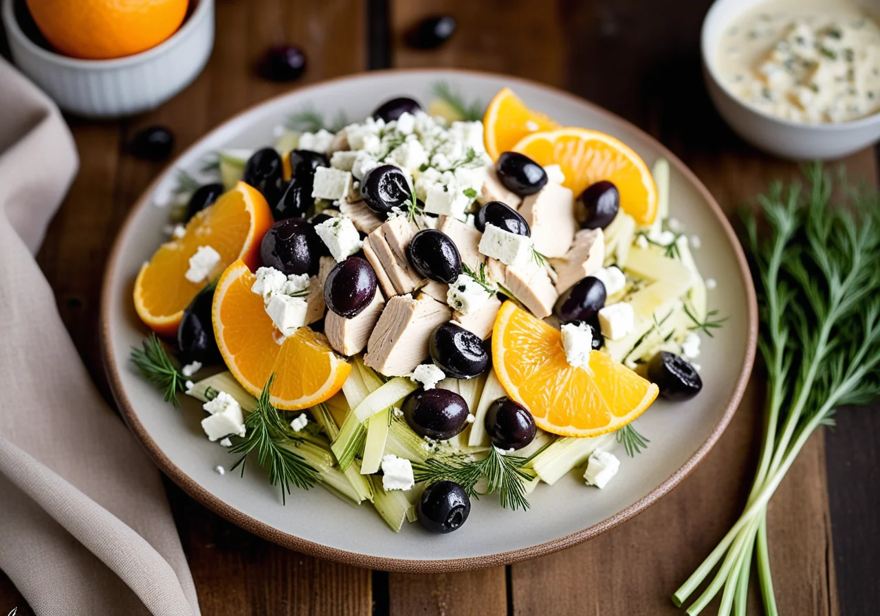 Fennel Chicken Salad with Orange
