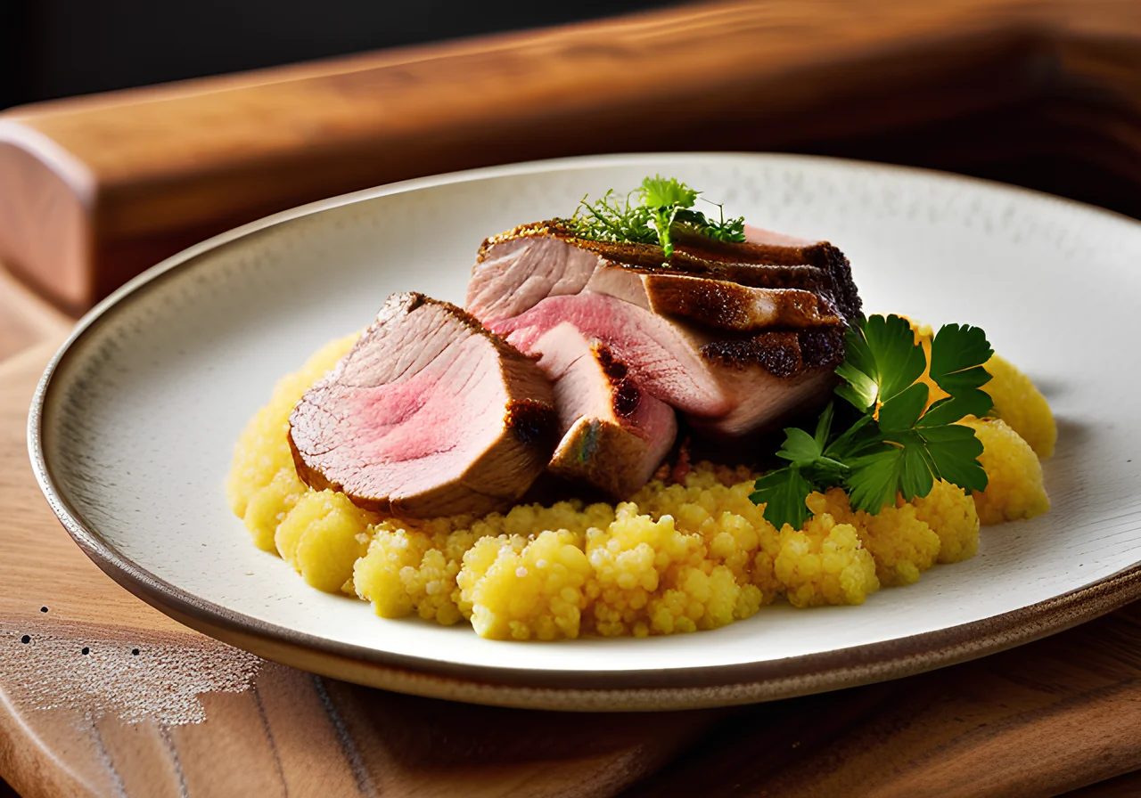 Lamb Leg on Couscous