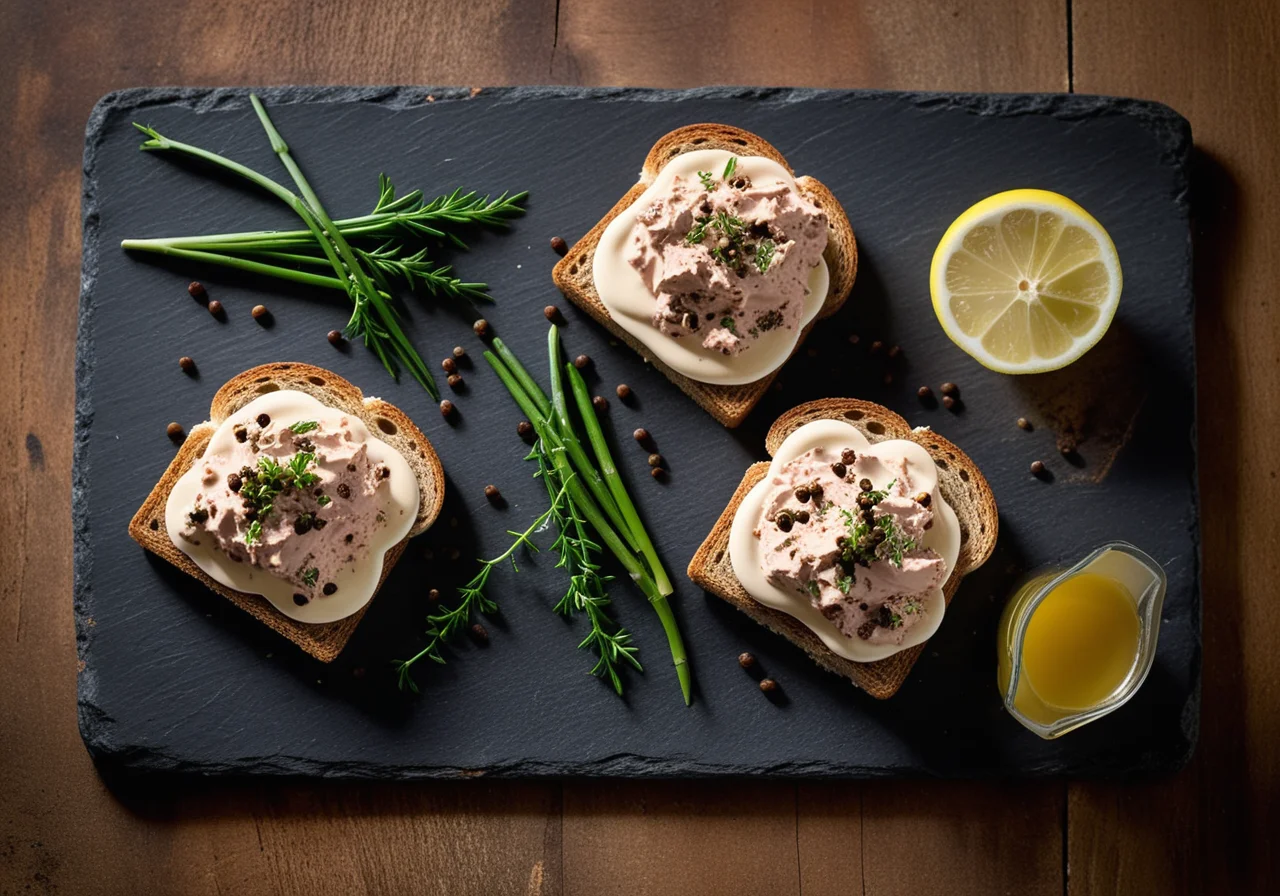 Two Bread Spreads: Paprika Quark / Tuna Cream
