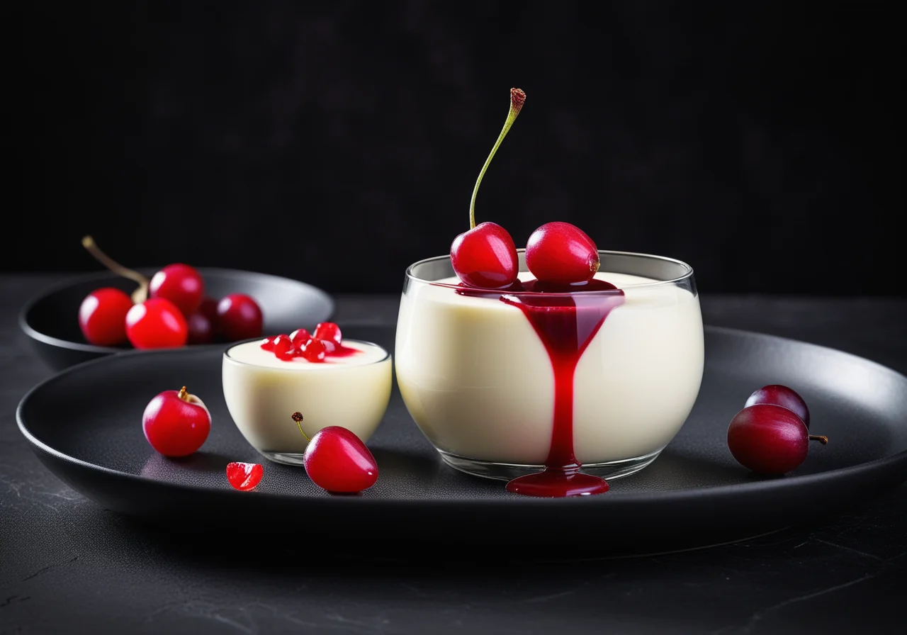 Panna Cotta with Gooseberries