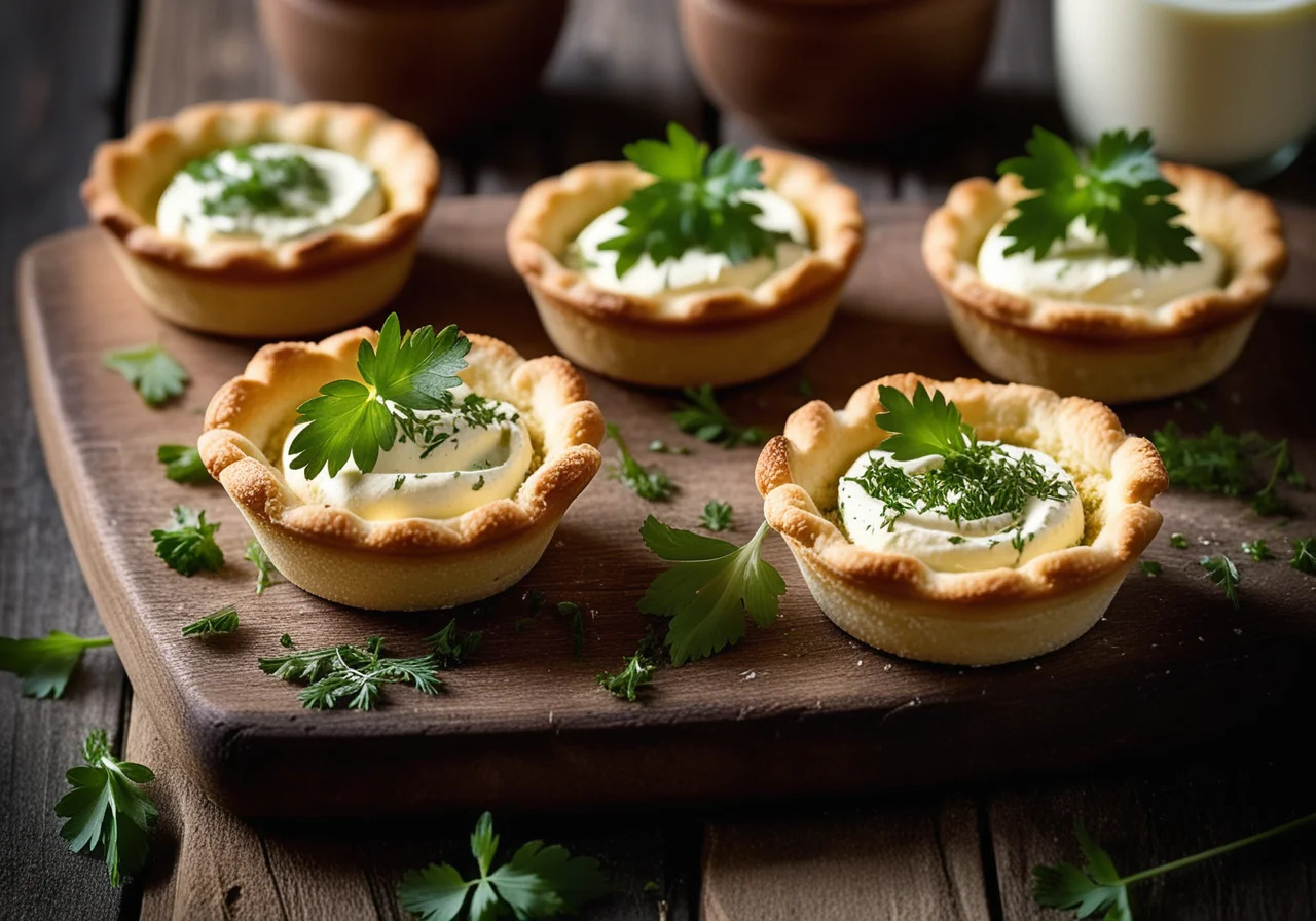 Herb Cheese Tartlets
