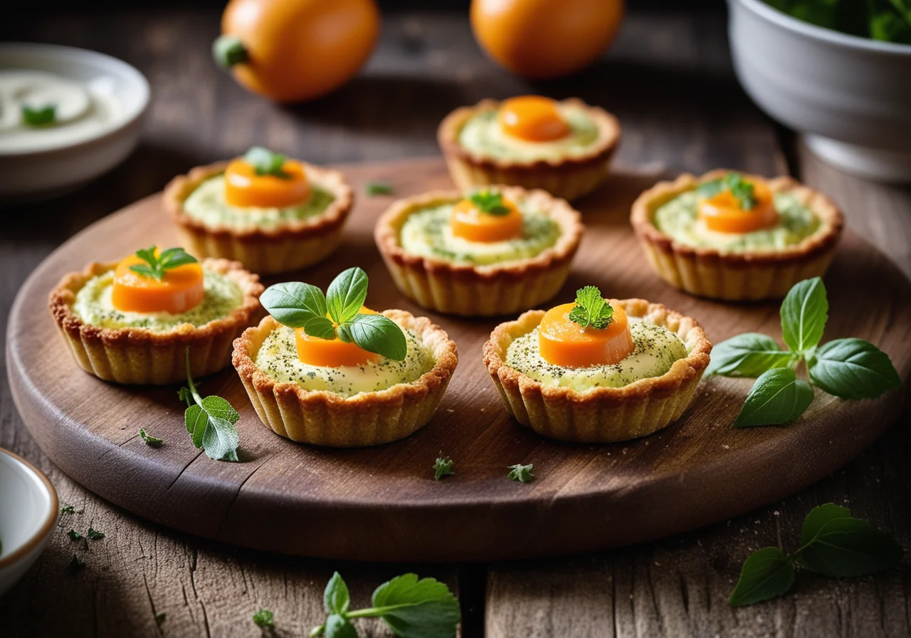 Small Zucchini-Carrot Tartlets