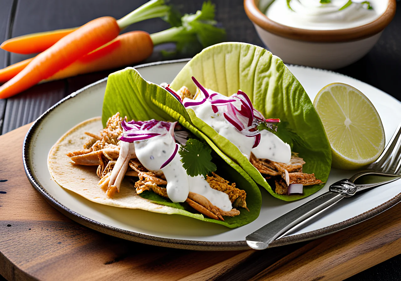 Pulled Chicken Salad Tacos