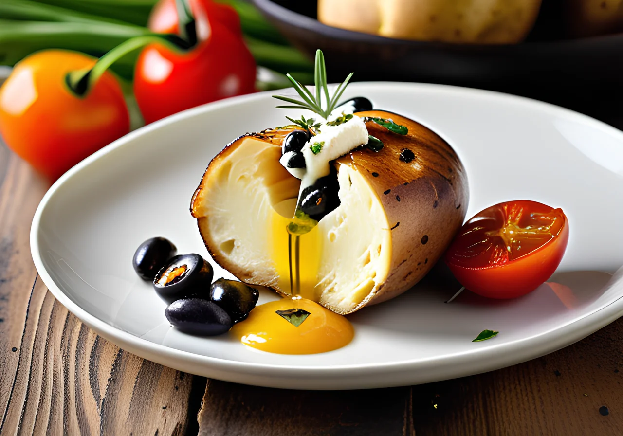 Oven‑Baked Stuffed Potatoes