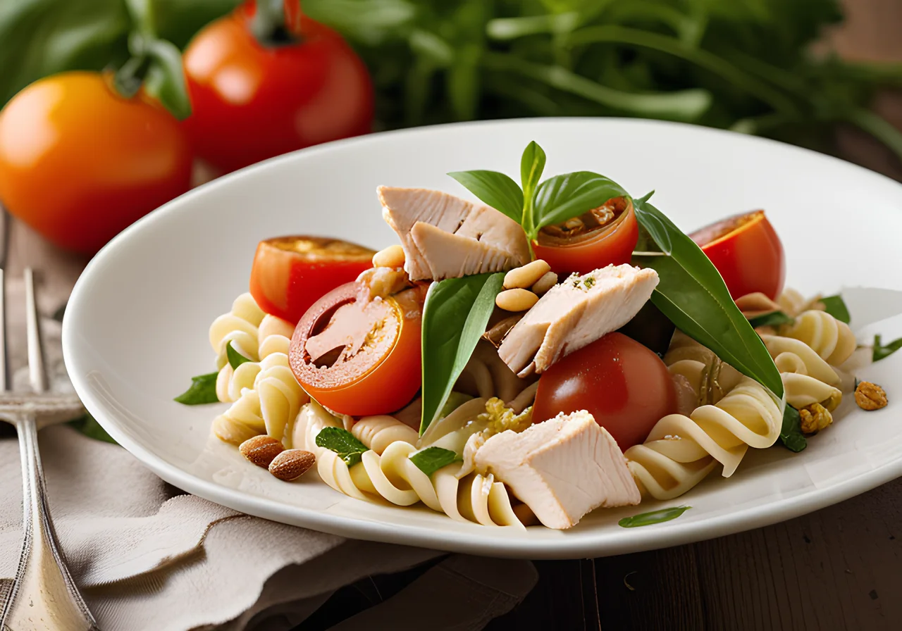Warm Chicken Pasta Salad