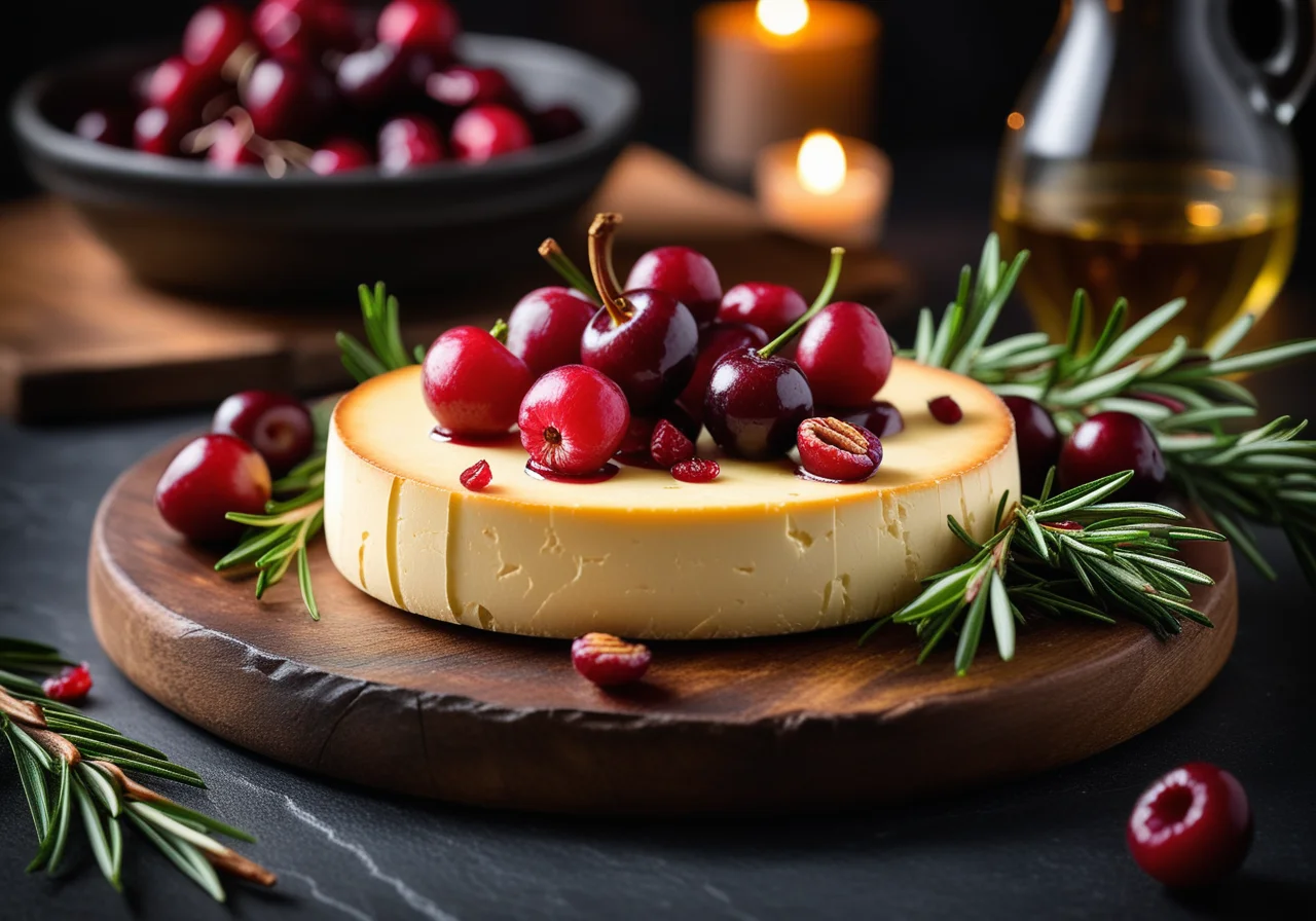 Baked Goat Cheese with Cranberries