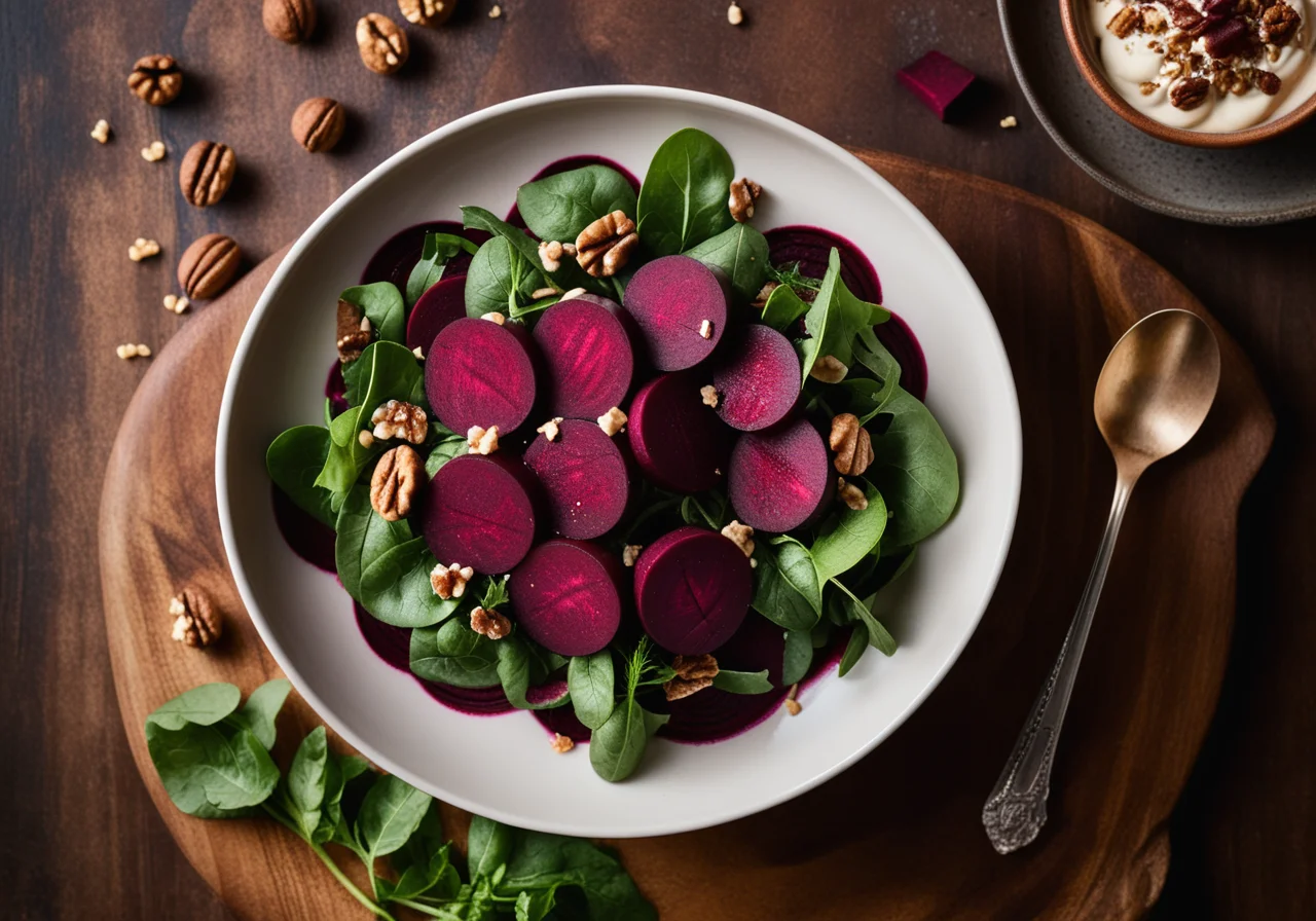 Red Beet and Walnut Salad