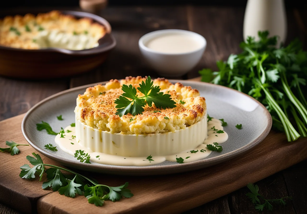 Cauliflower Gratin with Cheese