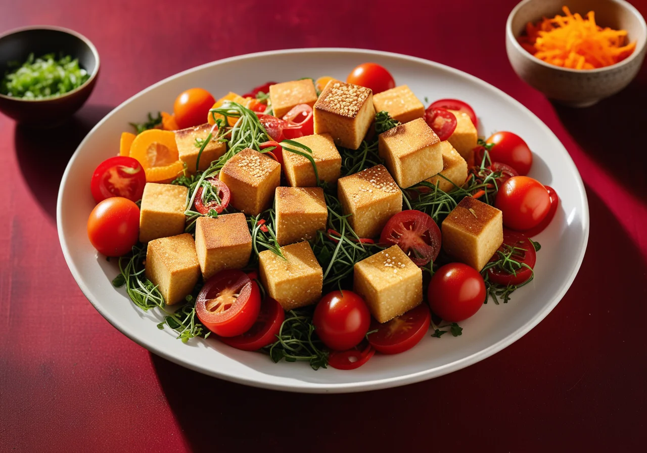 Fried Tofu with Vegetables