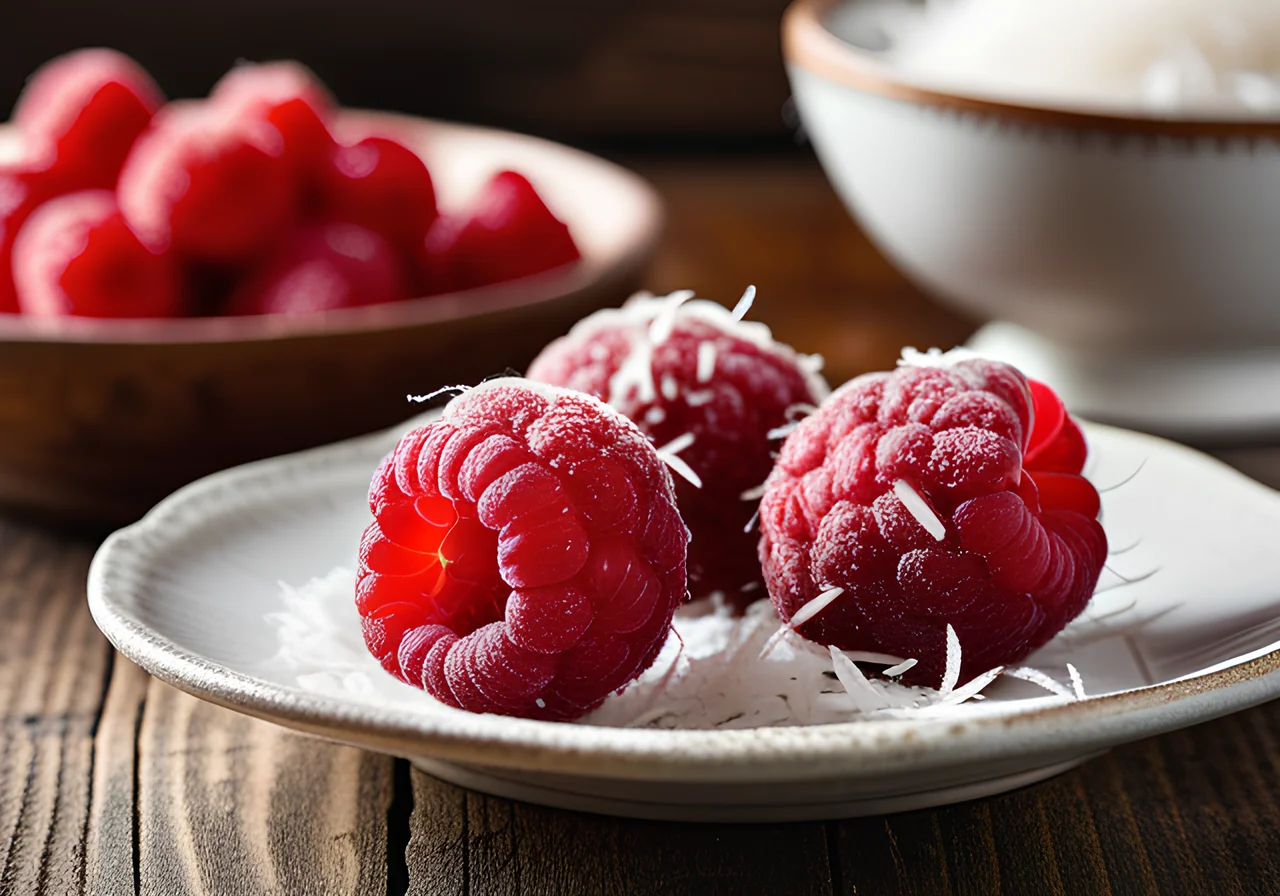 Coconut Raspberry Balls