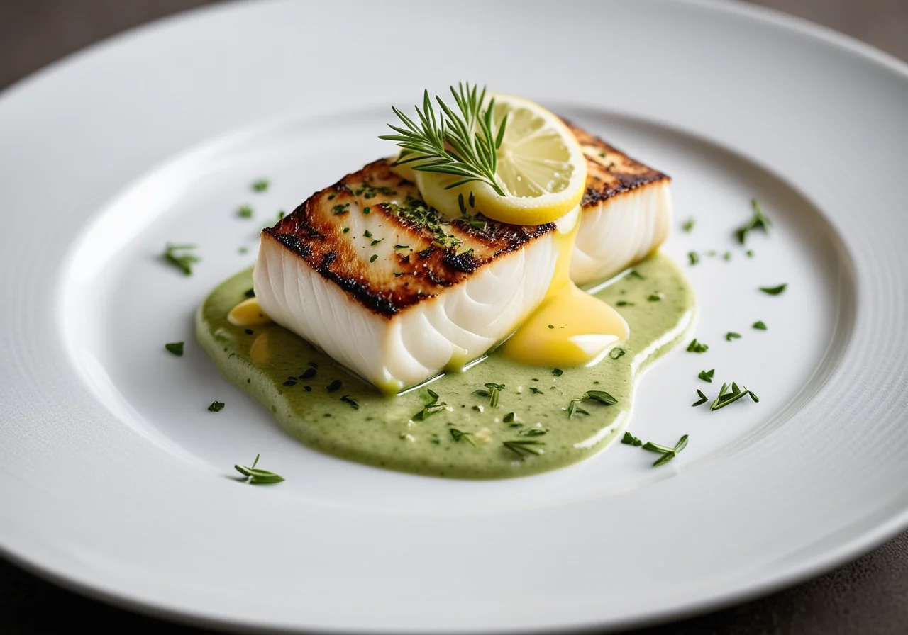 Cod with Herb Sauce