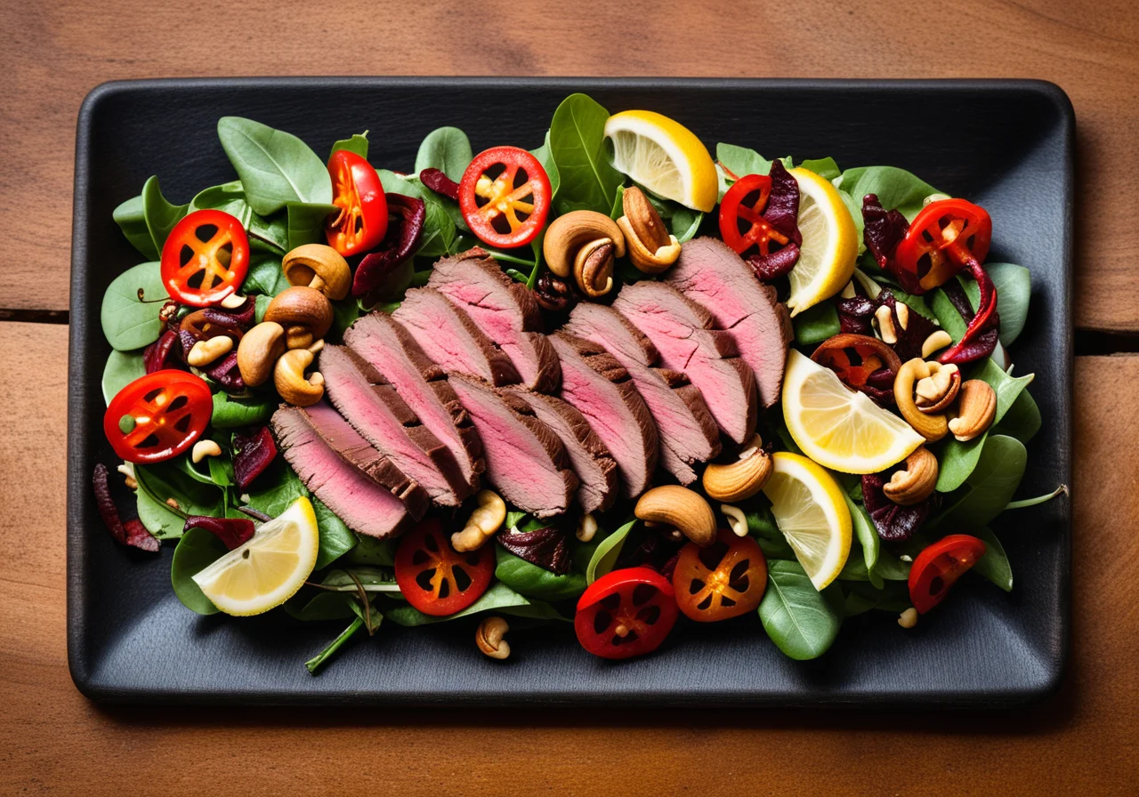 Roast Beef Vegetable Salad