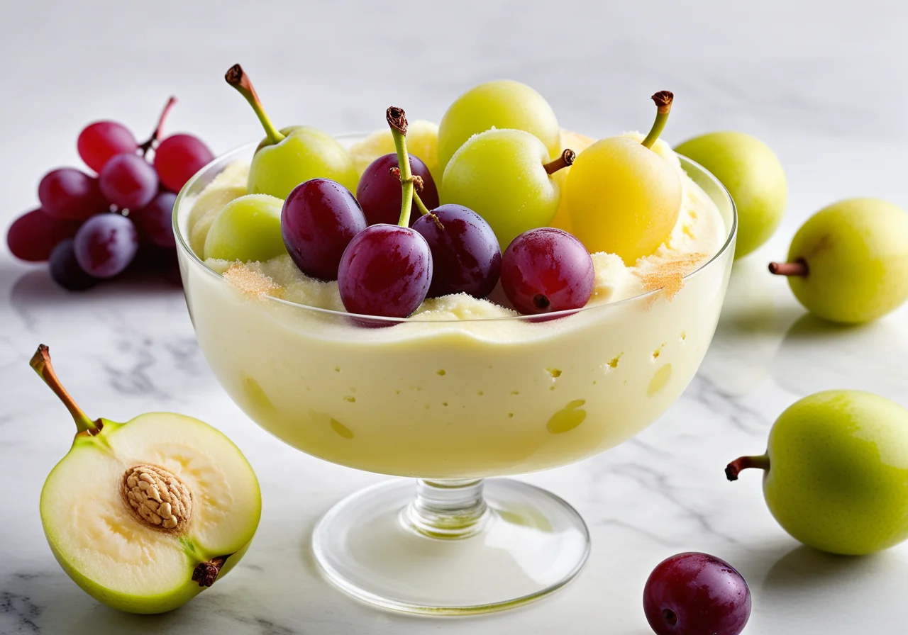 Banana Sorbet with Pear