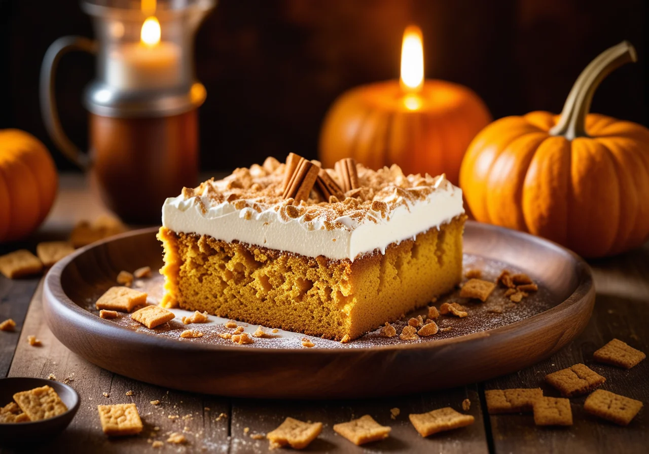 Pumpkin Cake with Cream