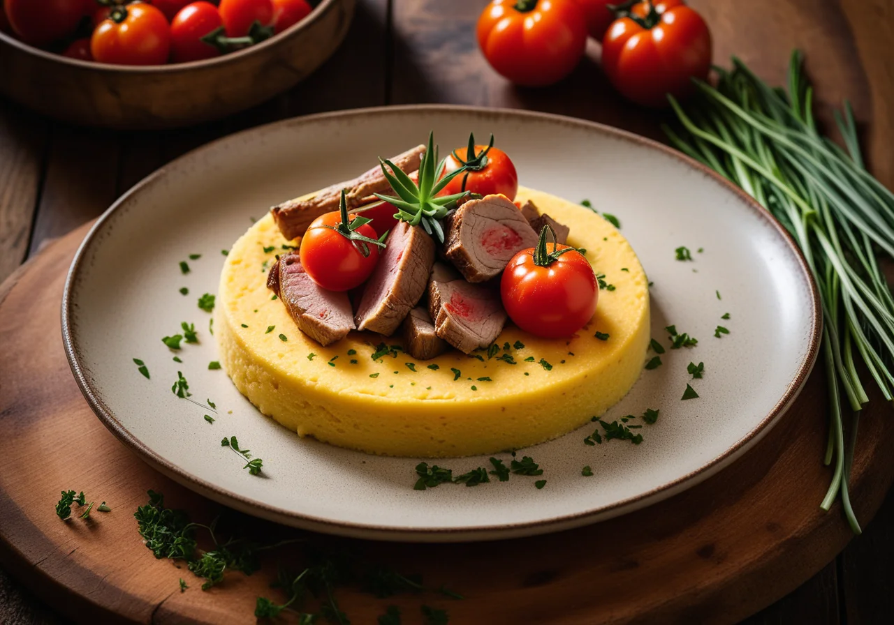 Rabbit with Polenta