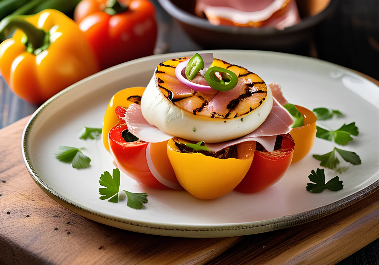 Gratinated Bell Peppers