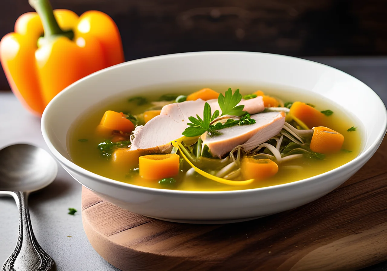 Sprout Vegetable Soup with Turkey