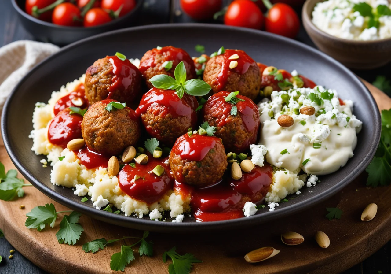 Vegetarian Feta Meatballs