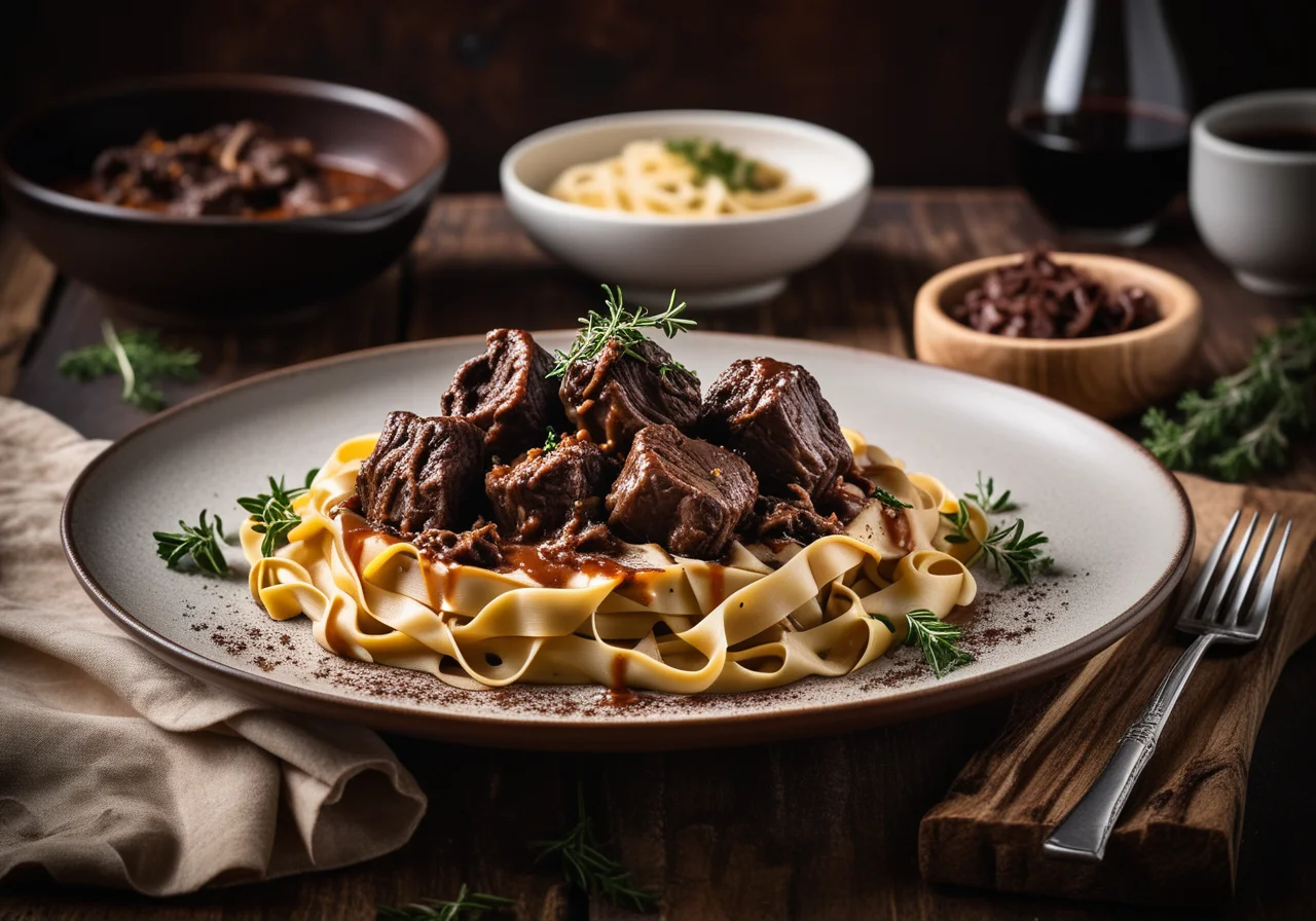 Oxtail Ragout with Tagliatelle
