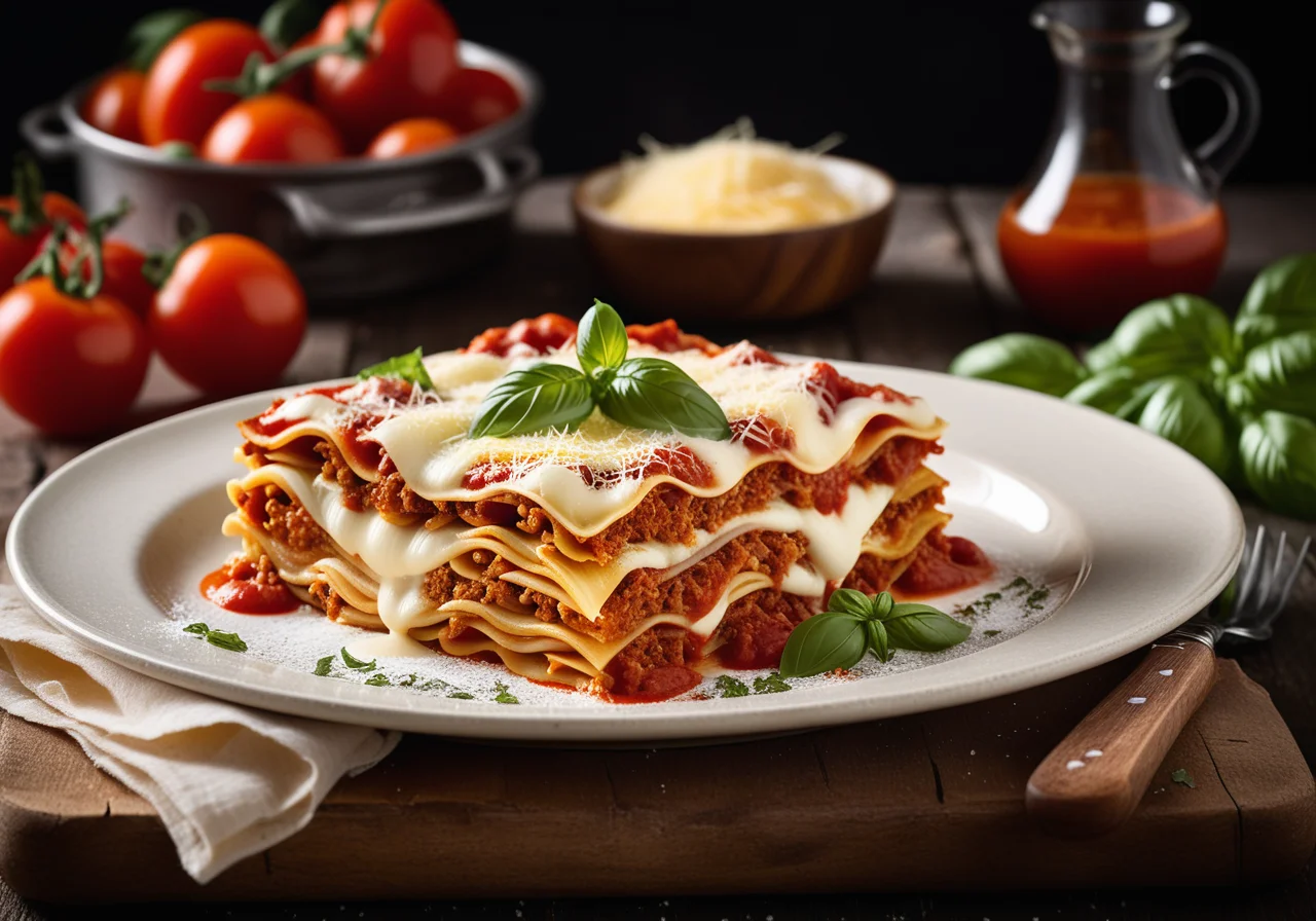 Lasagne with Mozzarella