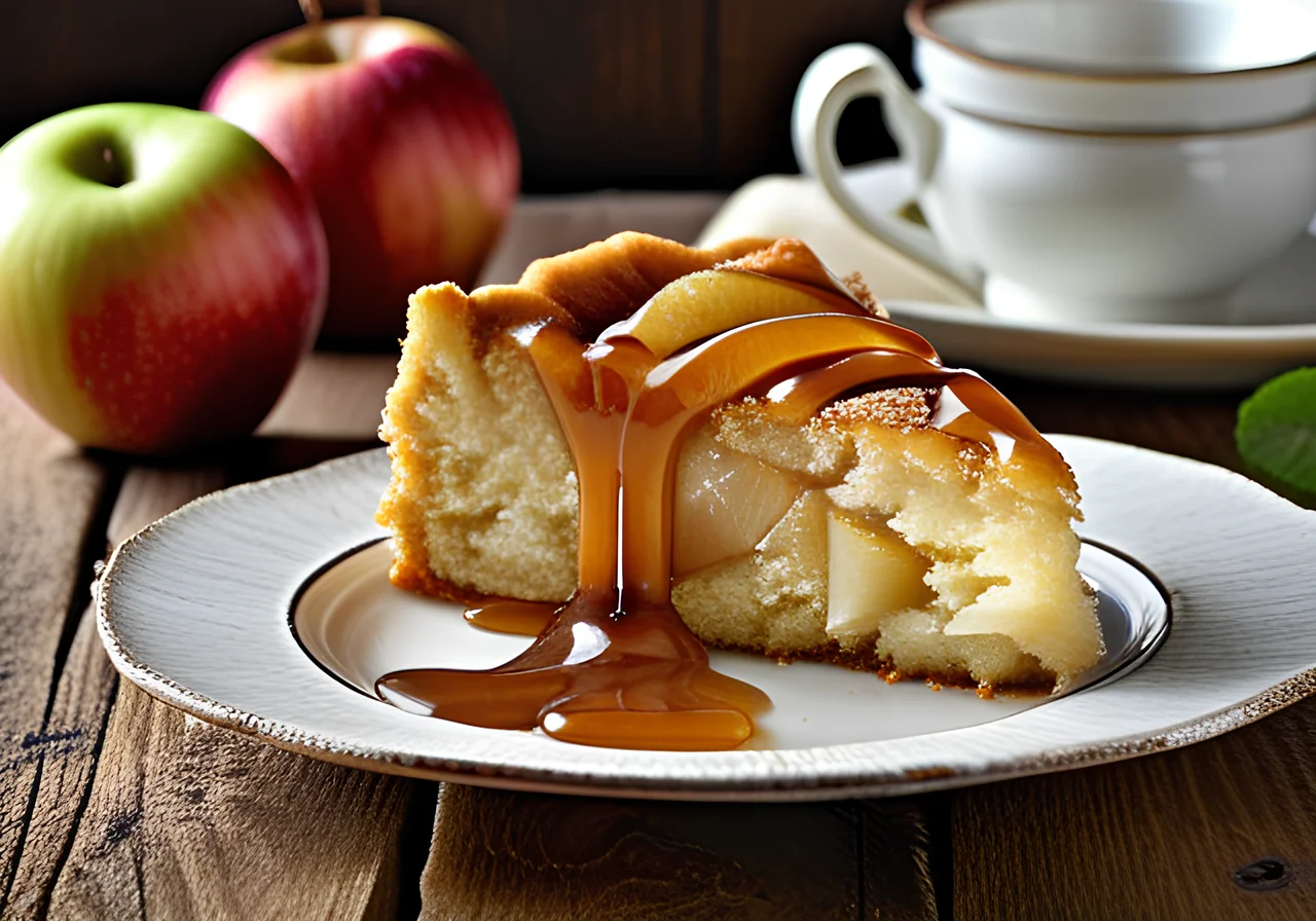 Shortcrust Apple Cake with Caramel