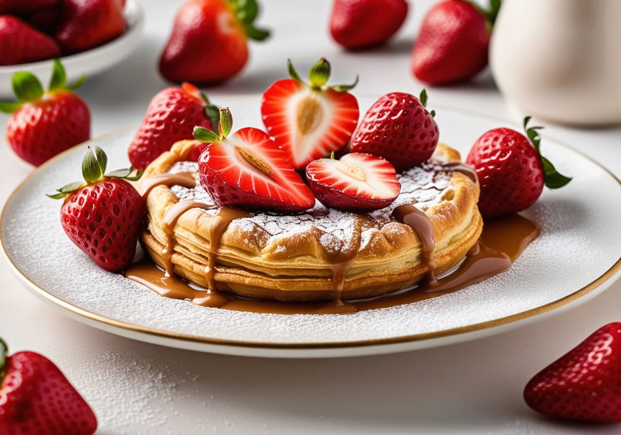 Strawberry Puff Pastry Cutlets