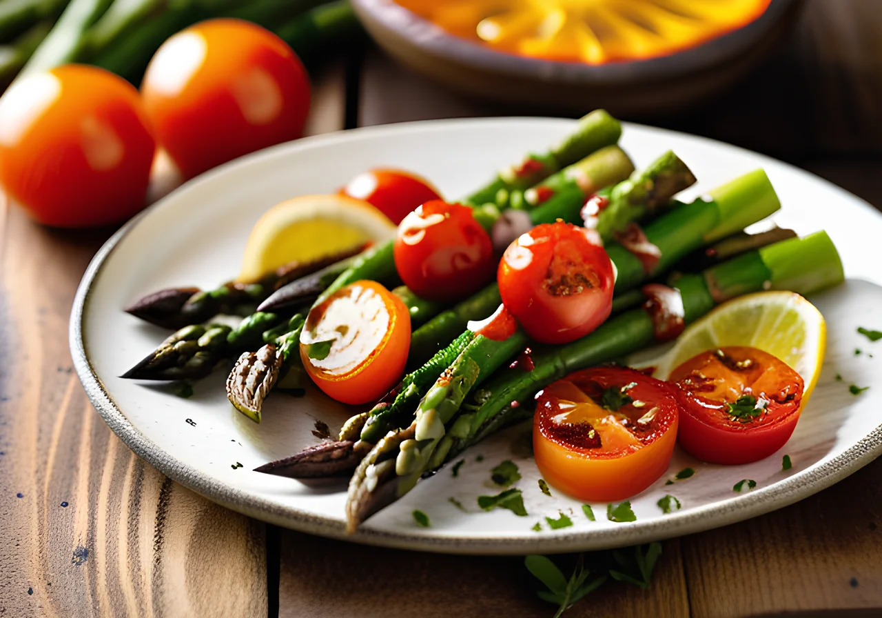 Grilled Asparagus with Citrus Dressing