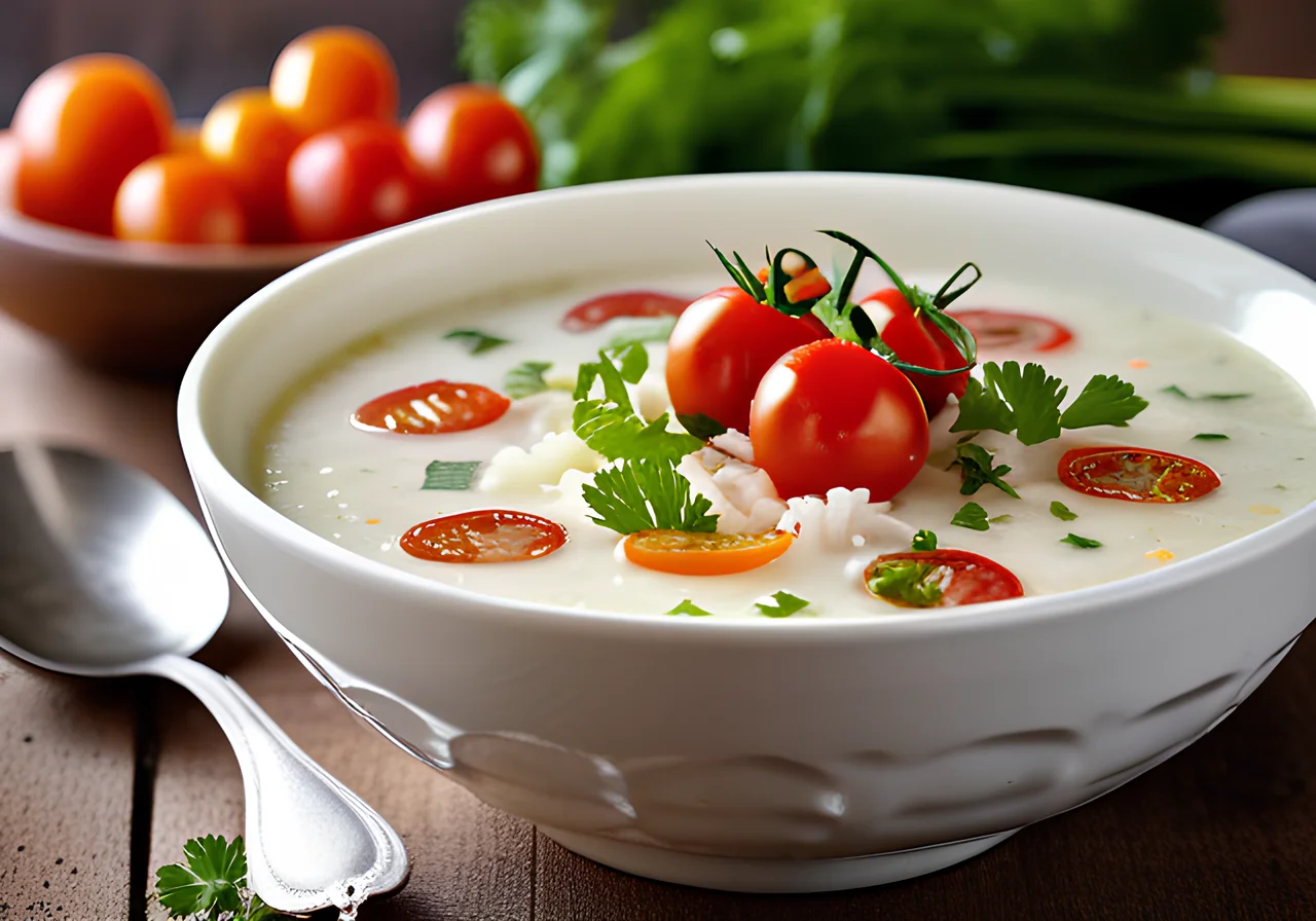 Rice Soup with Vegetables