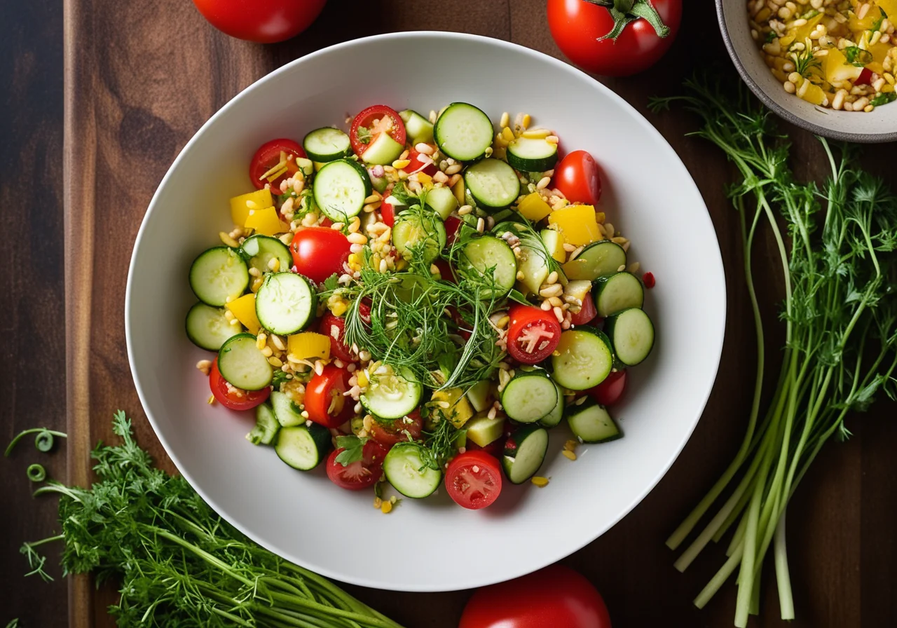 Vegetable Wheat Salad