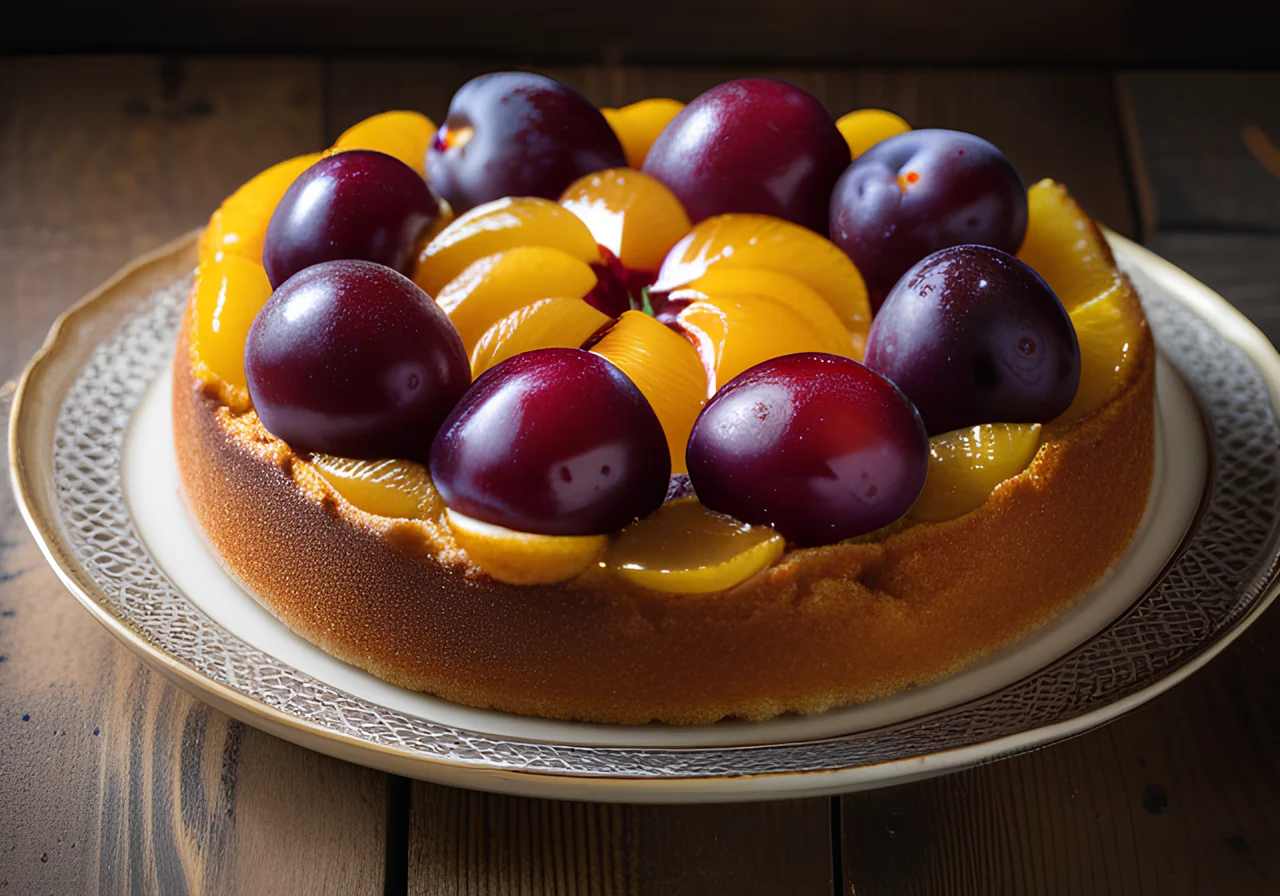 Yeast Cake with Plums