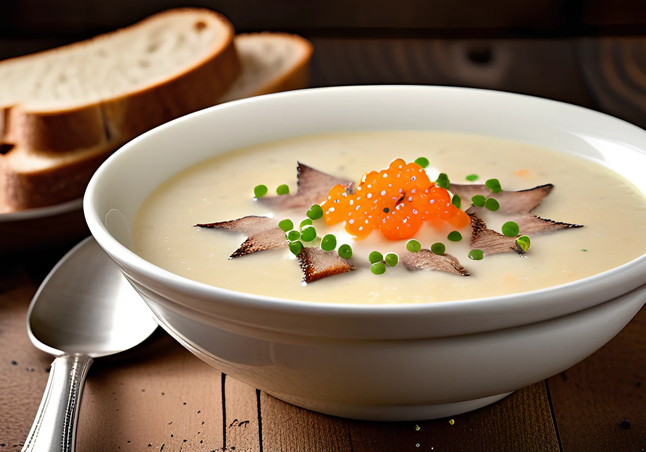 Light Potato Soup for Christmas