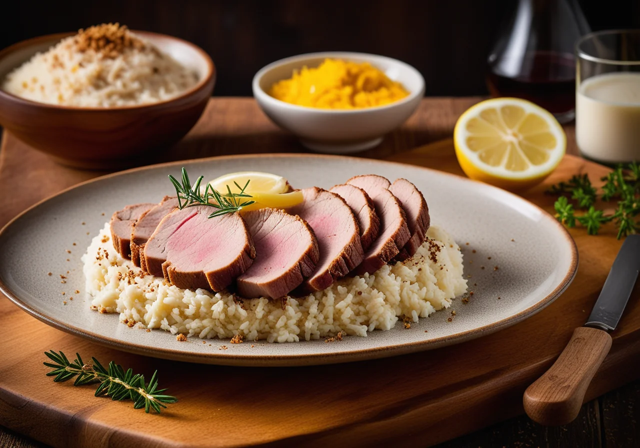 Threefold Meat with Cream Sauce