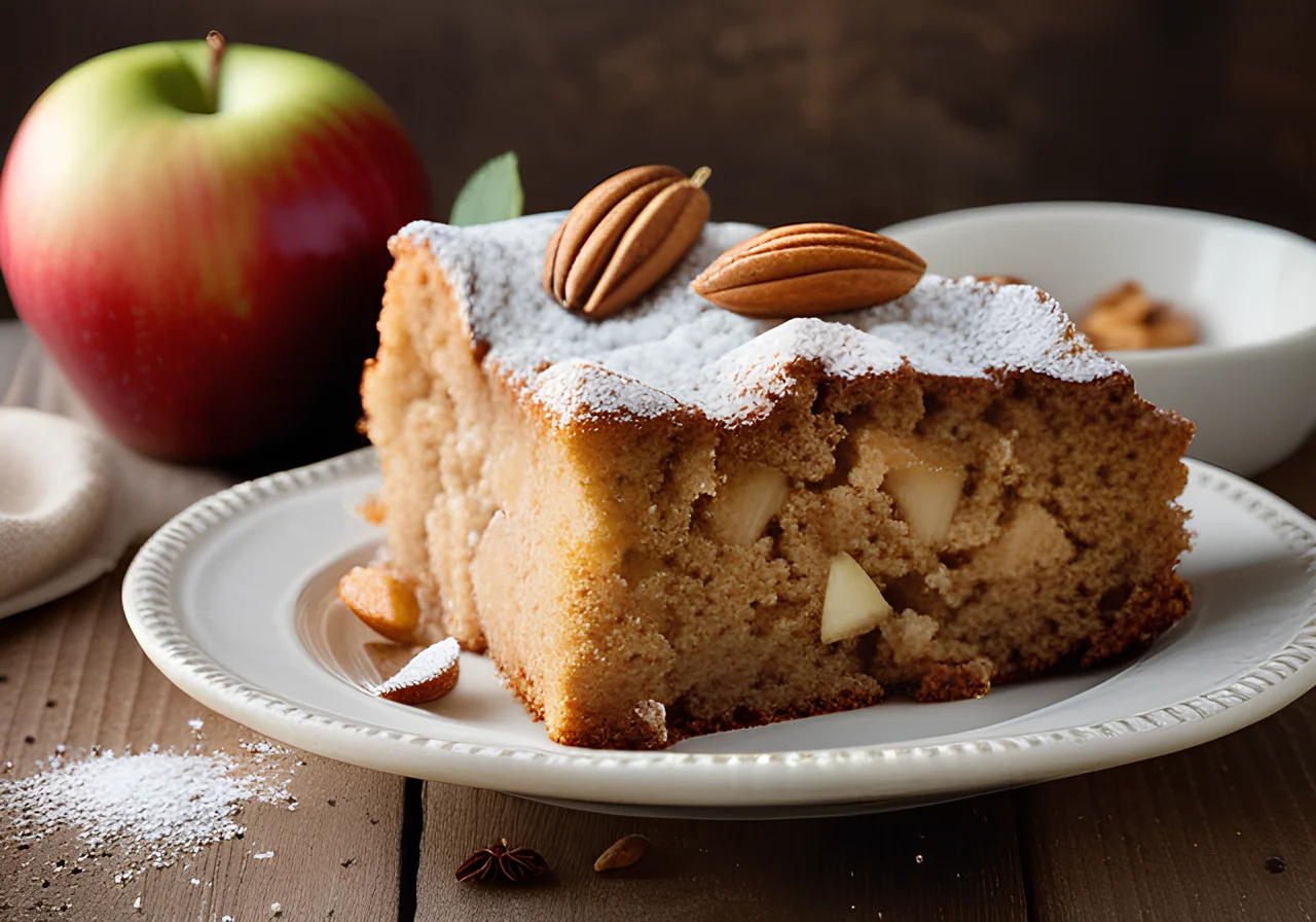 Covered Whole Wheat Apple Cake