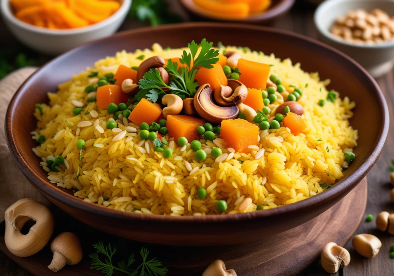 Saffron Rice with Vegetables