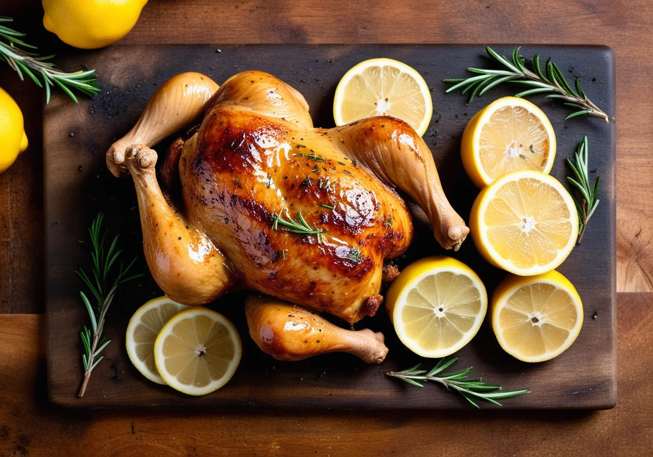 Spicy Chicken Thighs with Lemon and Rosemary
