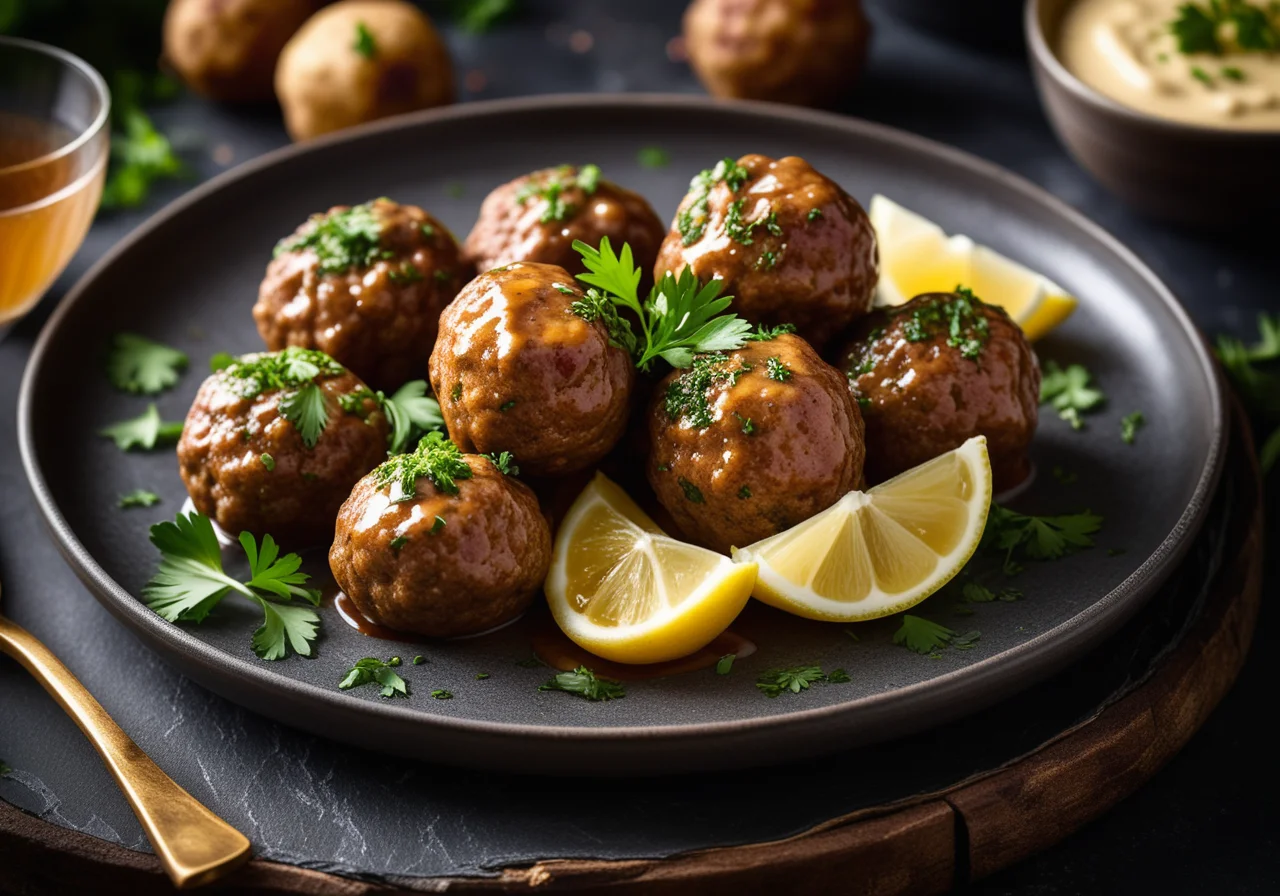 Meatballs in Caper Sauce