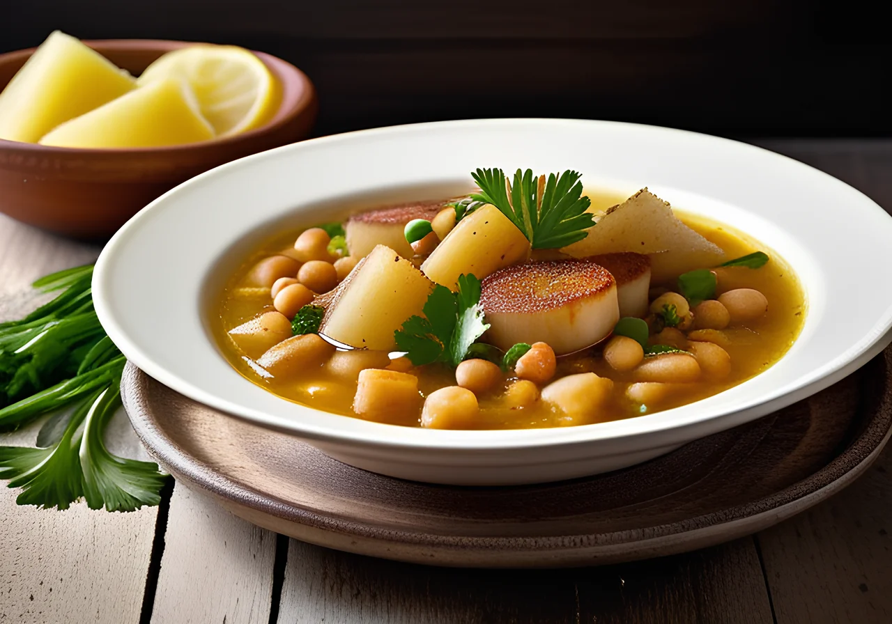 Turnip and Chickpea Stew