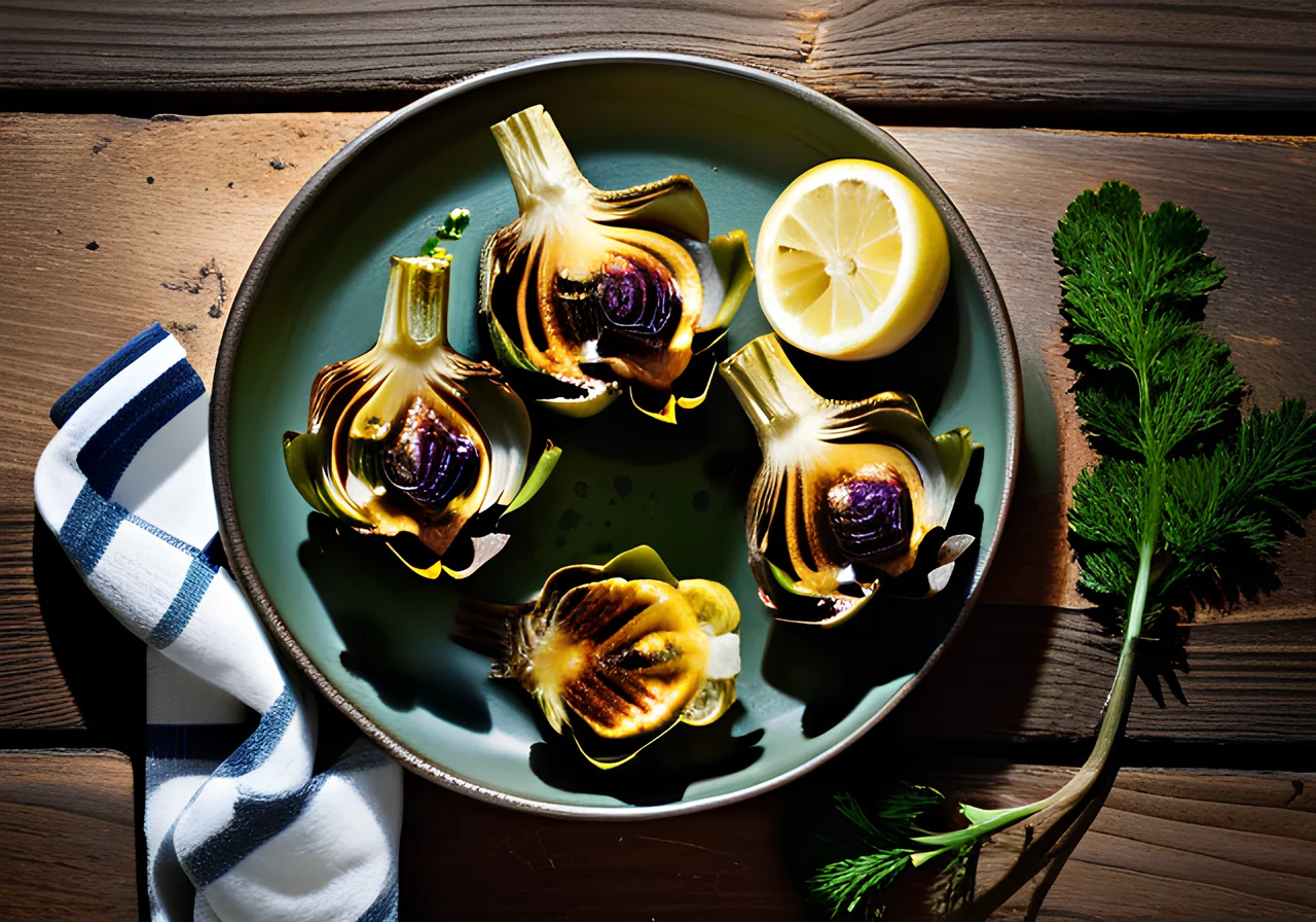 Grilled Baby Artichokes