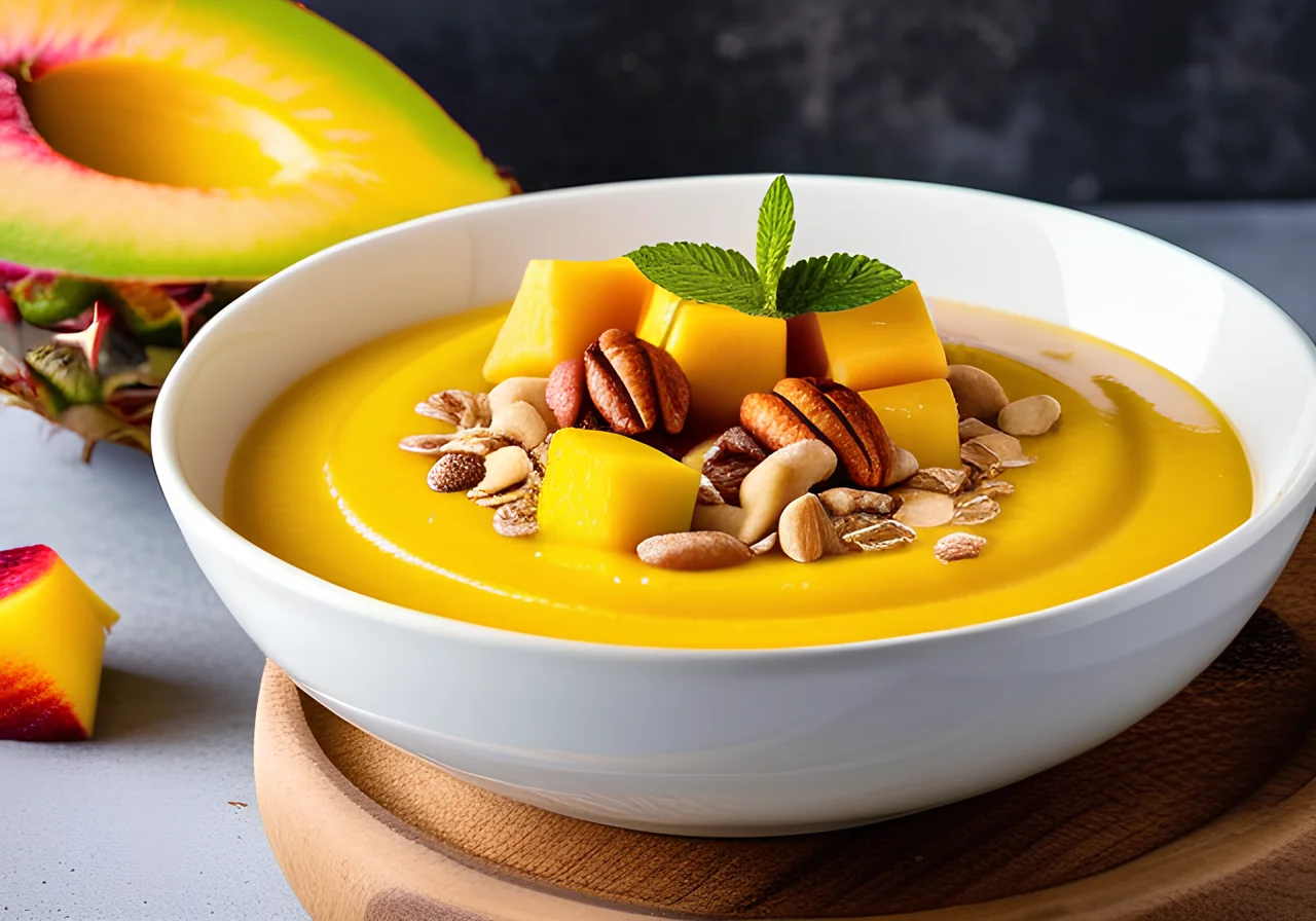 Yellow Smoothie Bowl with Mango for the Thermomix®