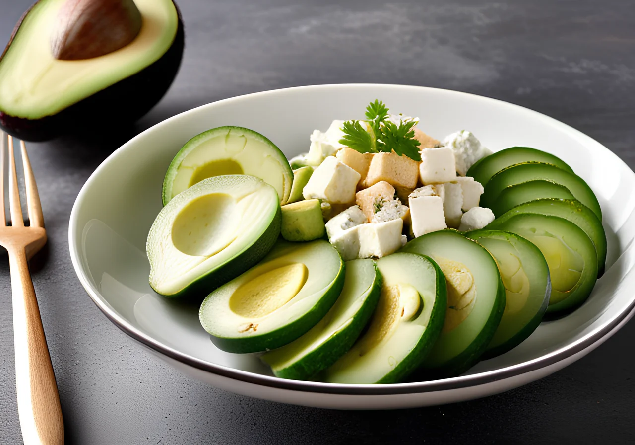 Potato, Cucumber, Avocado and Feta Bowl