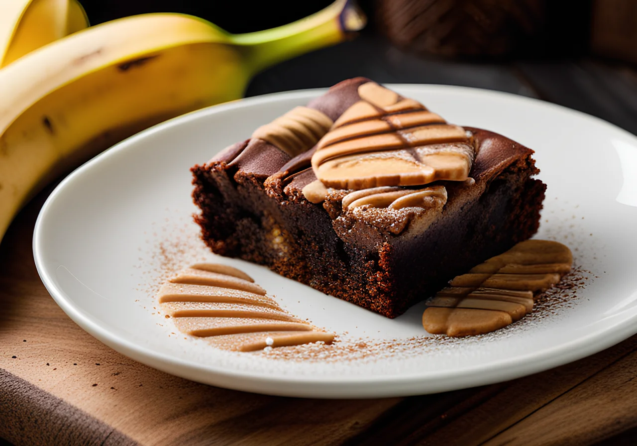 Banana Peanut Butter Brownie