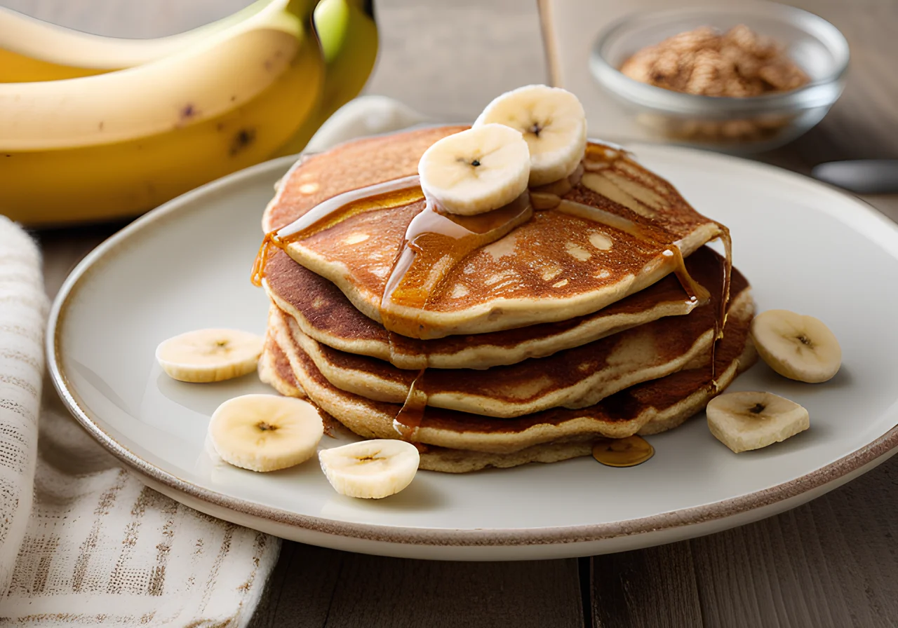Banana Oat Pancakes
