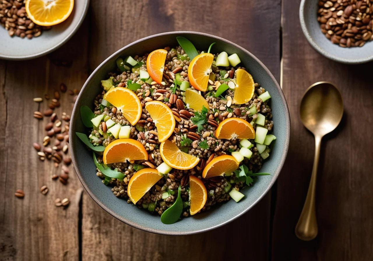 Linsensalat mit Birne