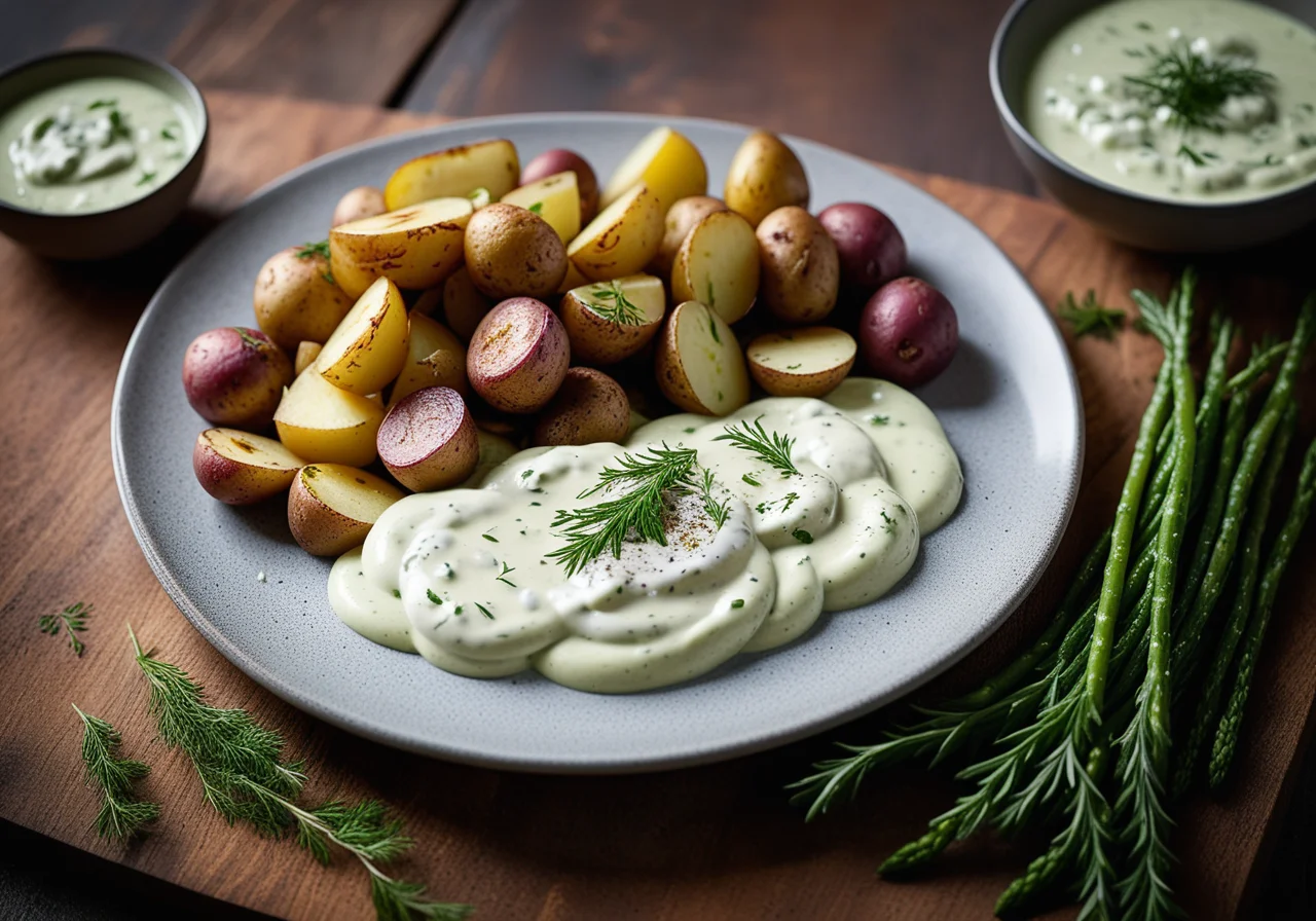 Matjes with Dill-Cucumber Quark