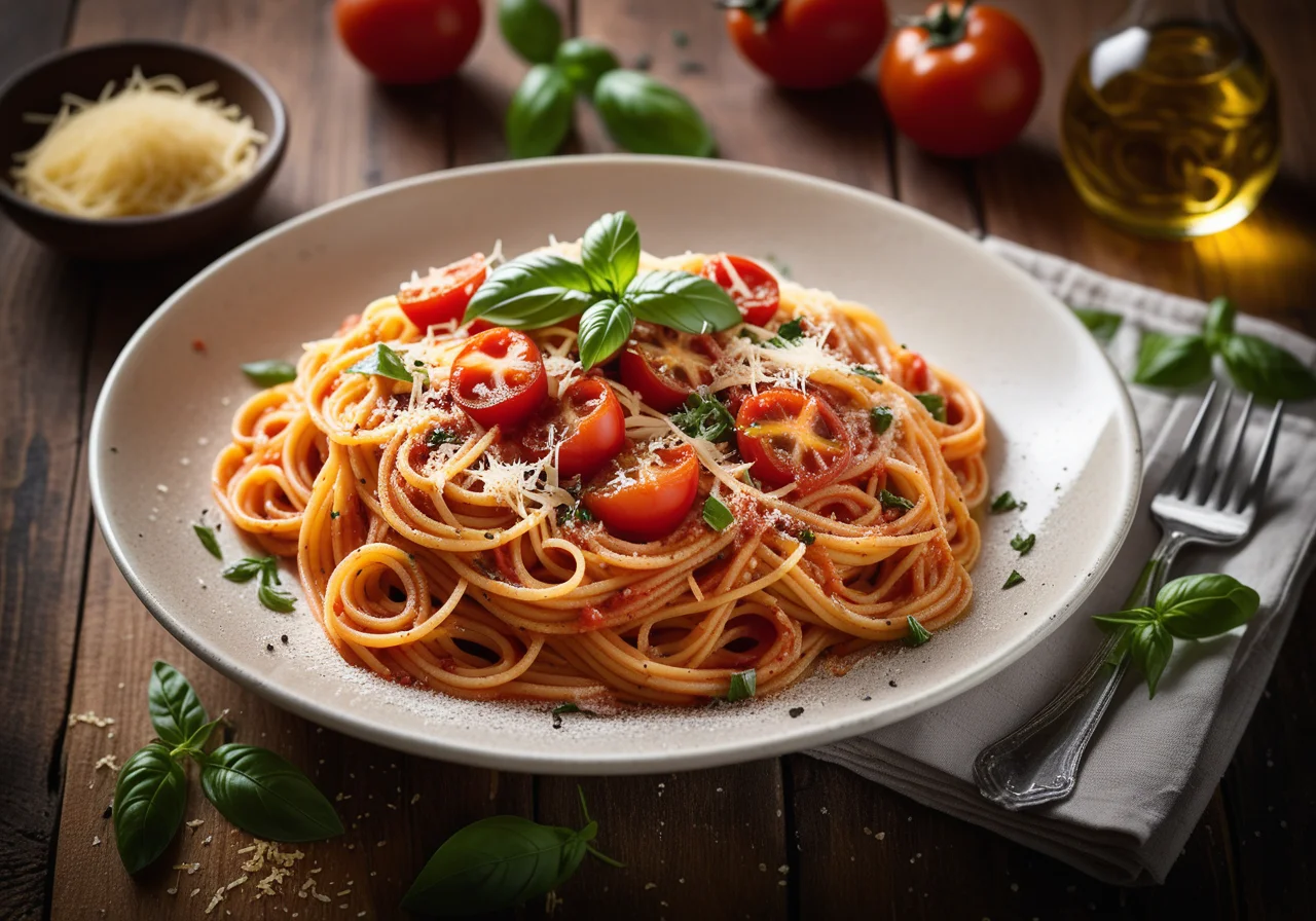 Spaghetti with Tomato Sauce