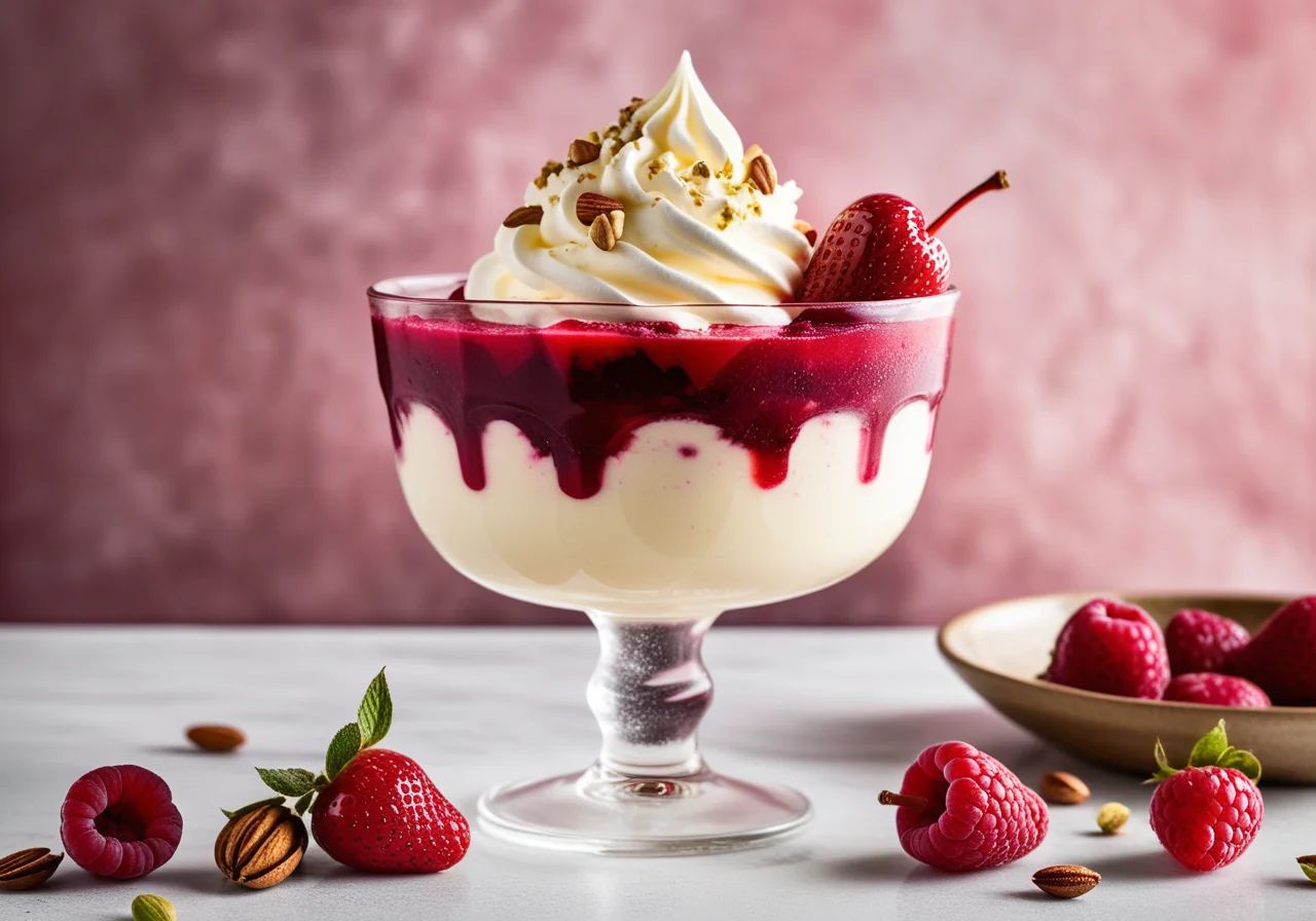 Beerencocktail with Vanilla Ice Cream