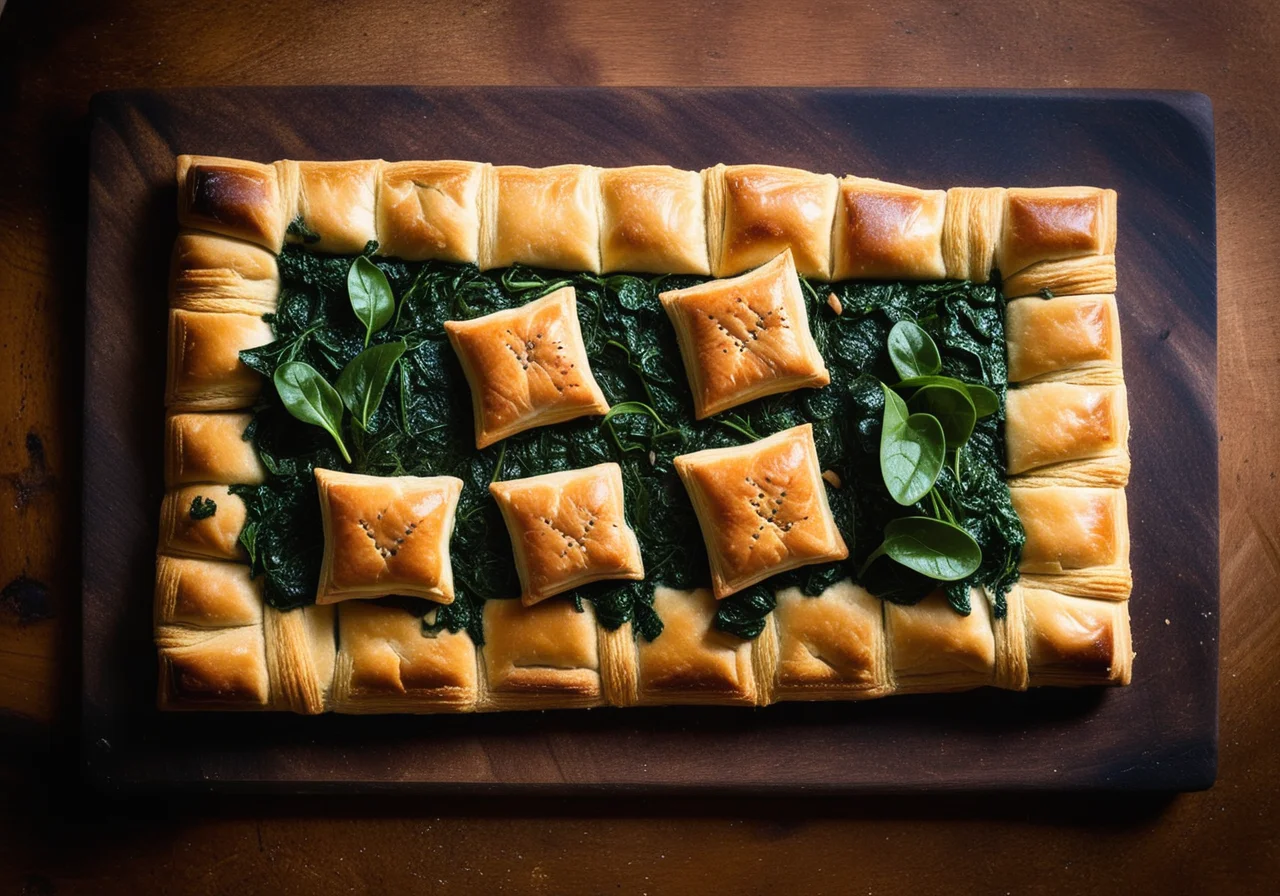 Salmon with Spinach in Puff Pastry