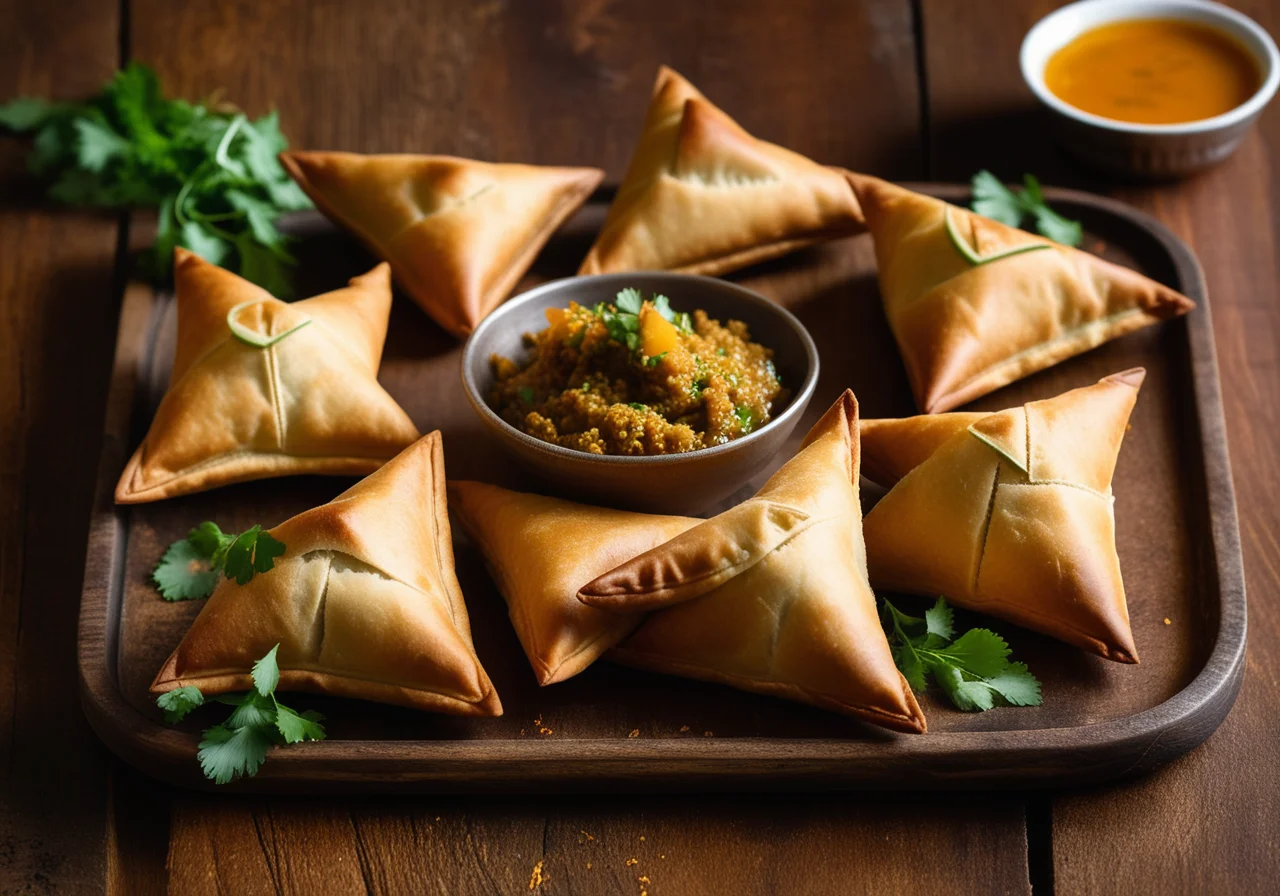 Indian-Style Ground Meat Pockets