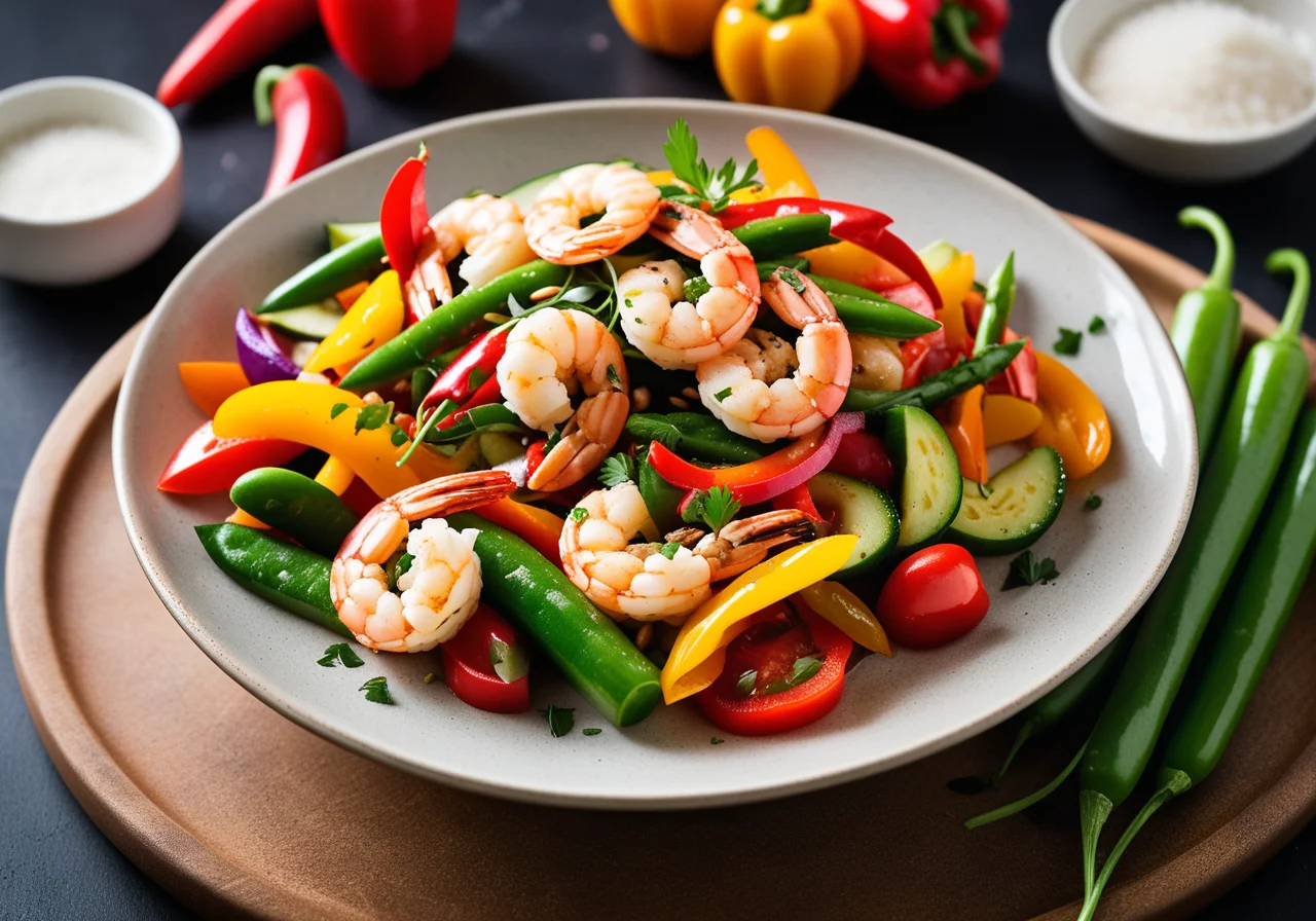 Stir-Fried Vegetables with Shrimp